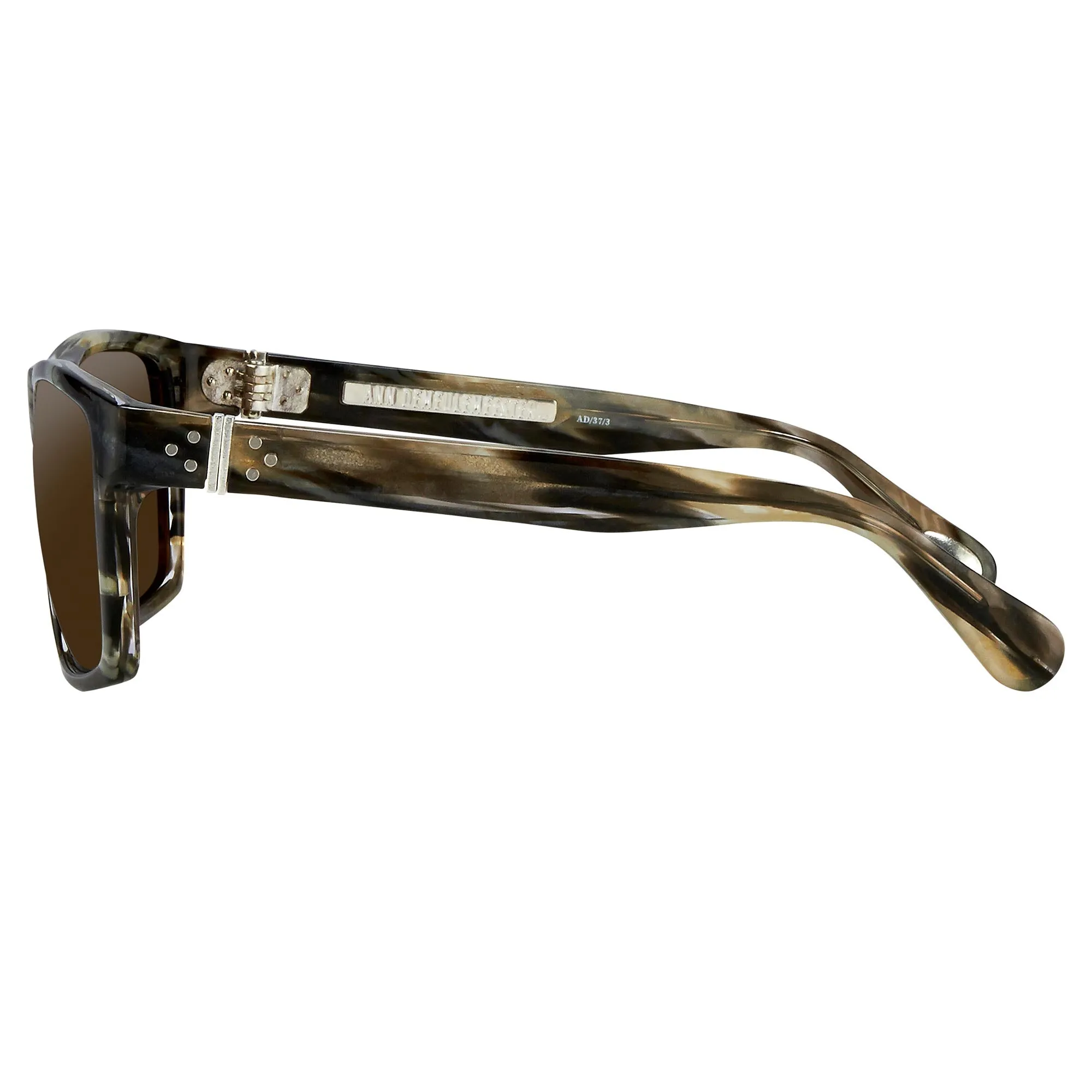 Ann Demeulemeester Sunglasses Angular Brown and Green