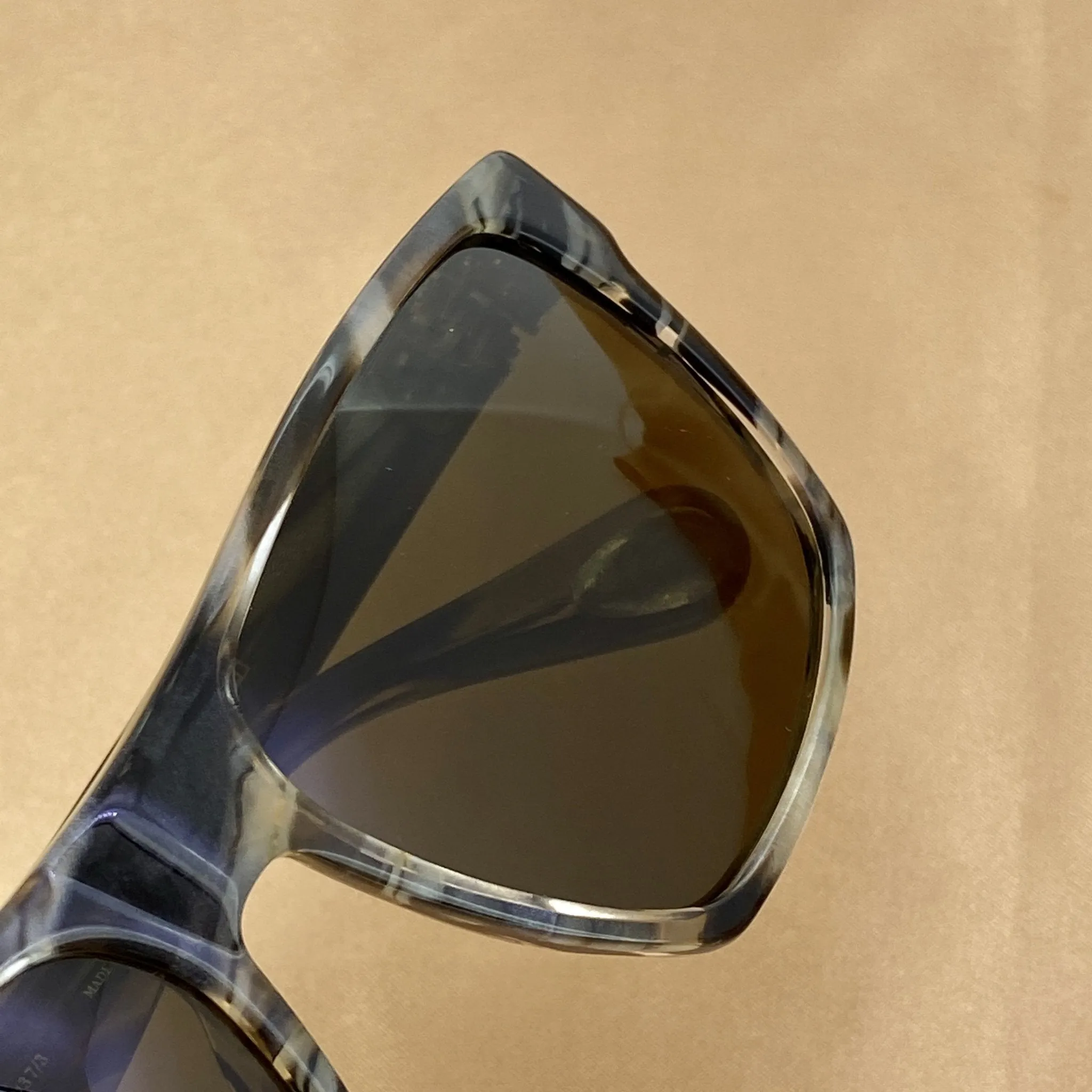 Ann Demeulemeester Sunglasses Angular Brown and Green