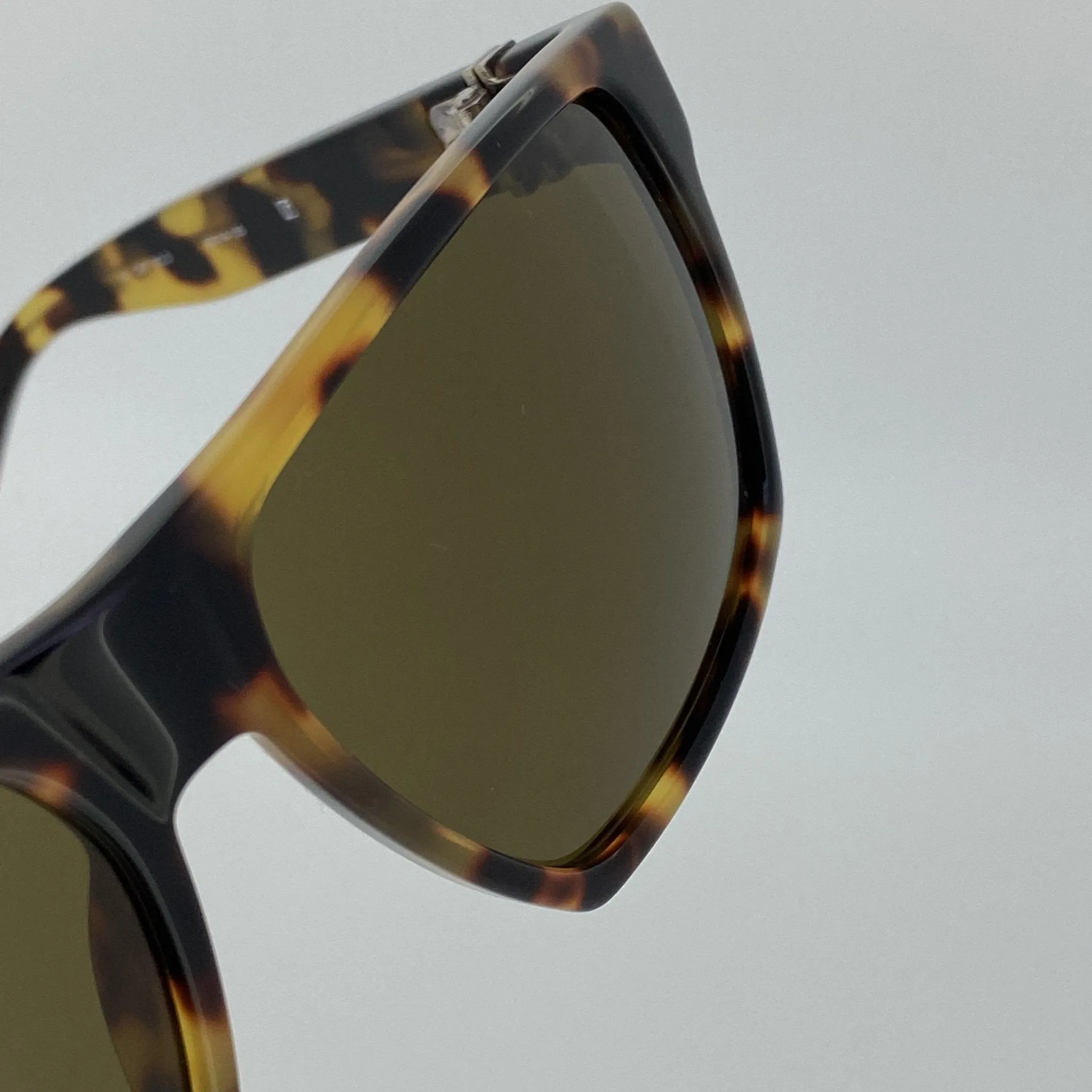 Ann Demeulemeester Sunglasses Angular Tortoise Shell and Brown