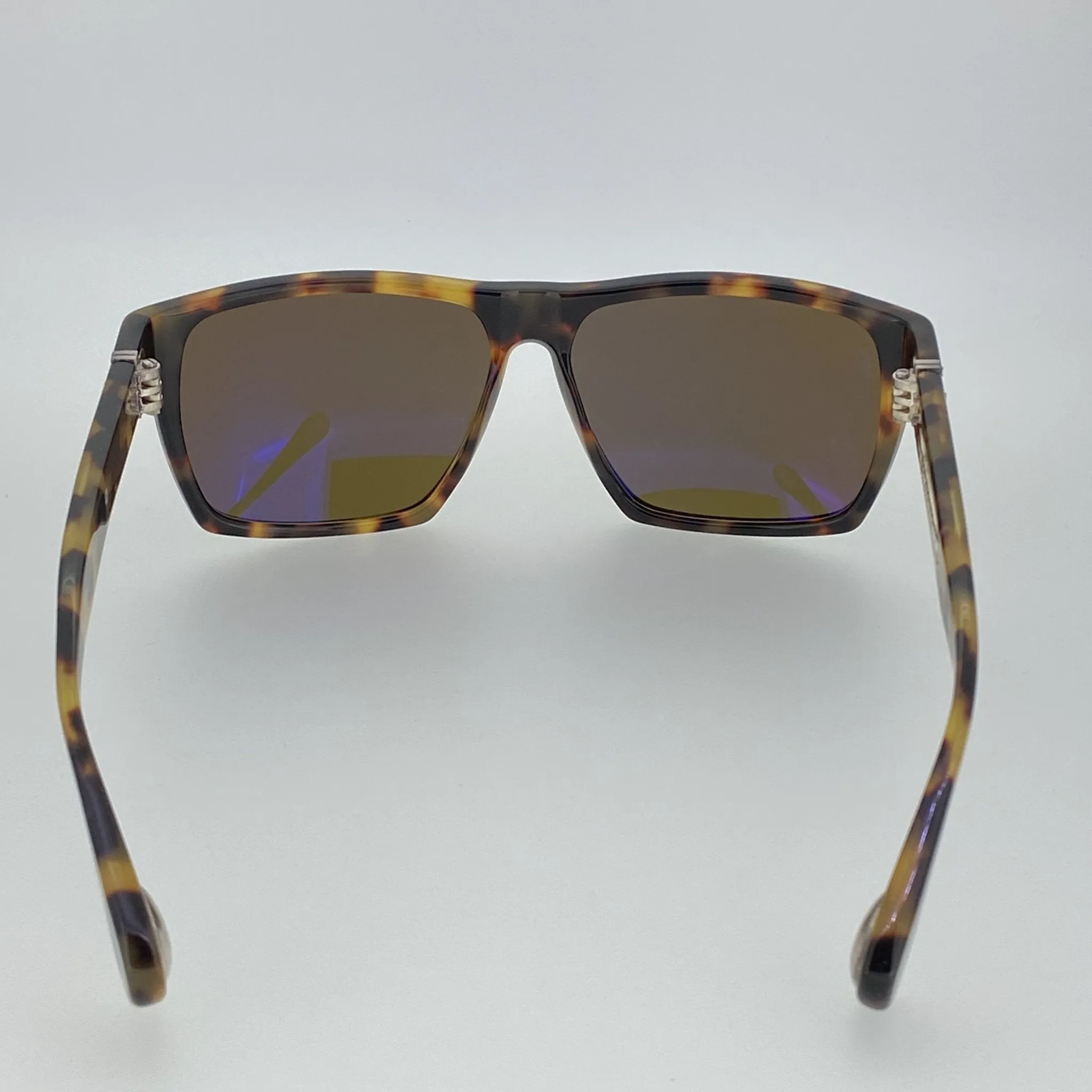 Ann Demeulemeester Sunglasses Angular Tortoise Shell and Brown