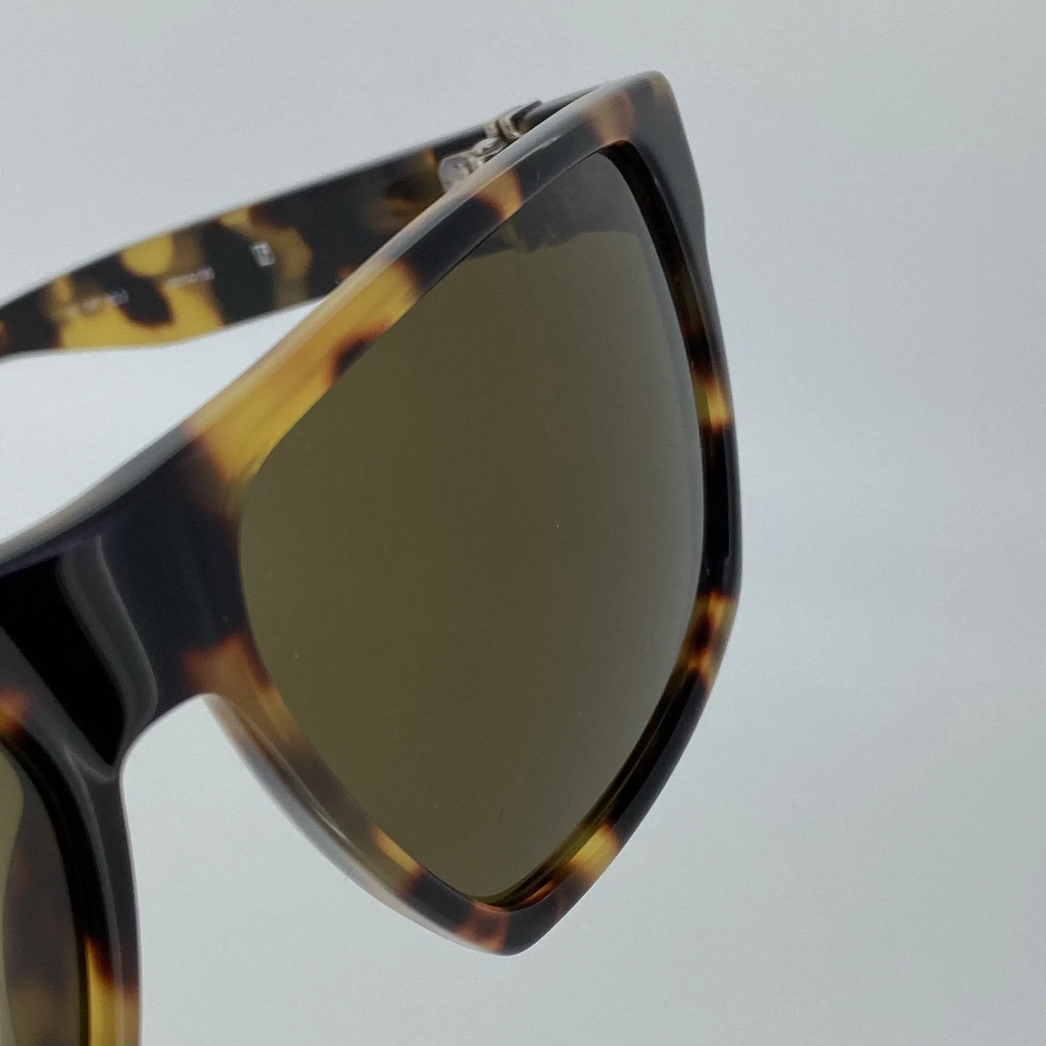 Ann Demeulemeester Sunglasses Angular Tortoise Shell and Brown
