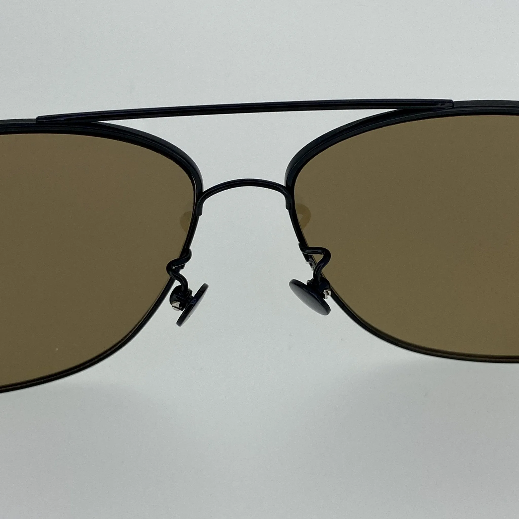 Ann Demeulemeester Sunglasses Black with Silver Tips and Bronze