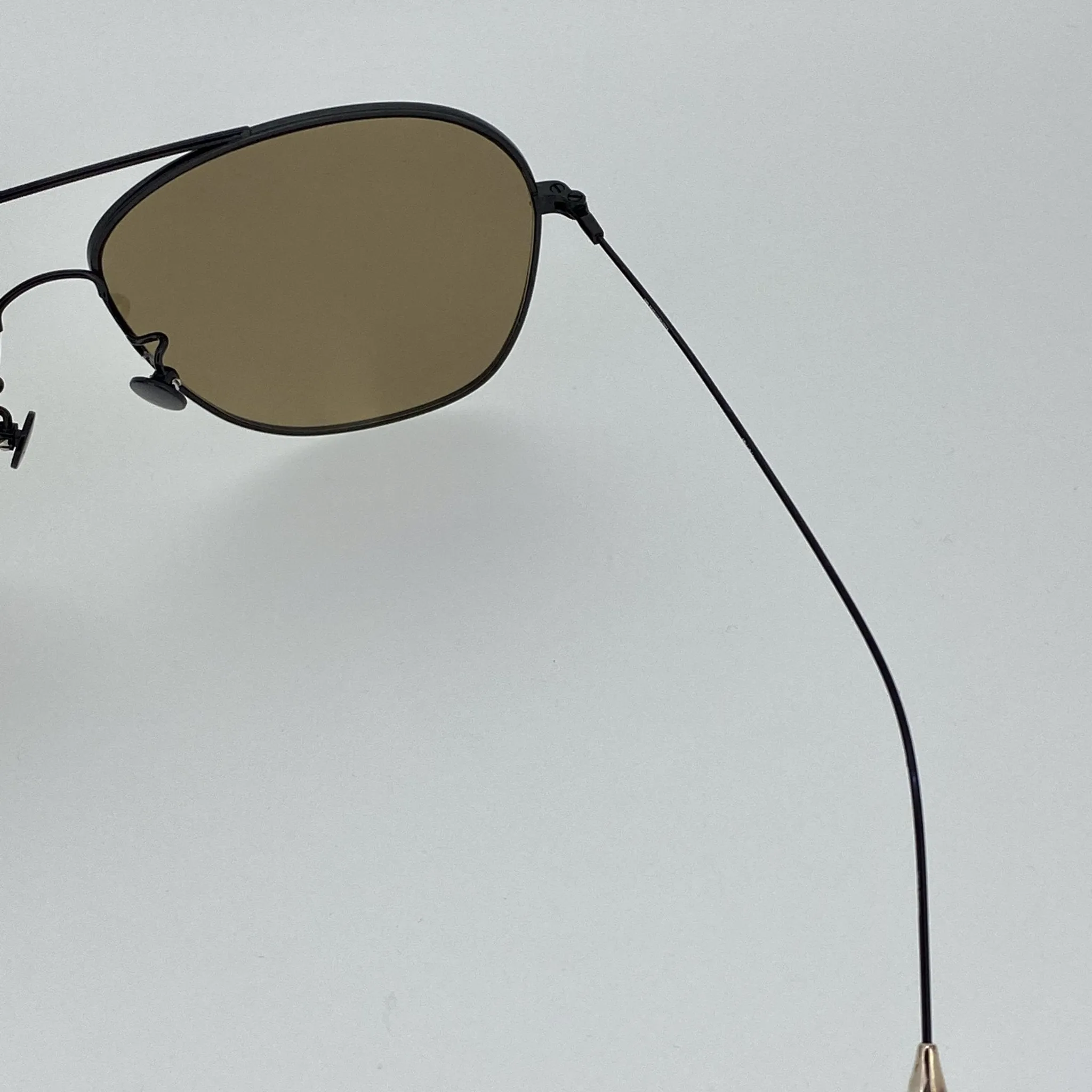Ann Demeulemeester Sunglasses Black with Silver Tips and Bronze
