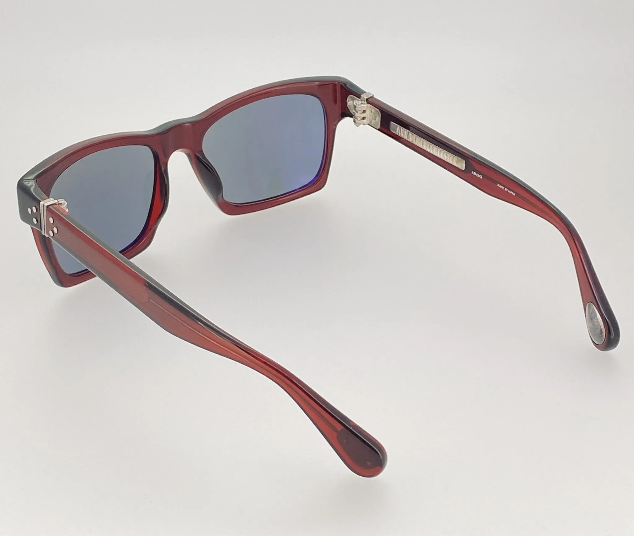 Ann Demeulemeester Sunglasses D-Frame Bordeaux Red and Blue