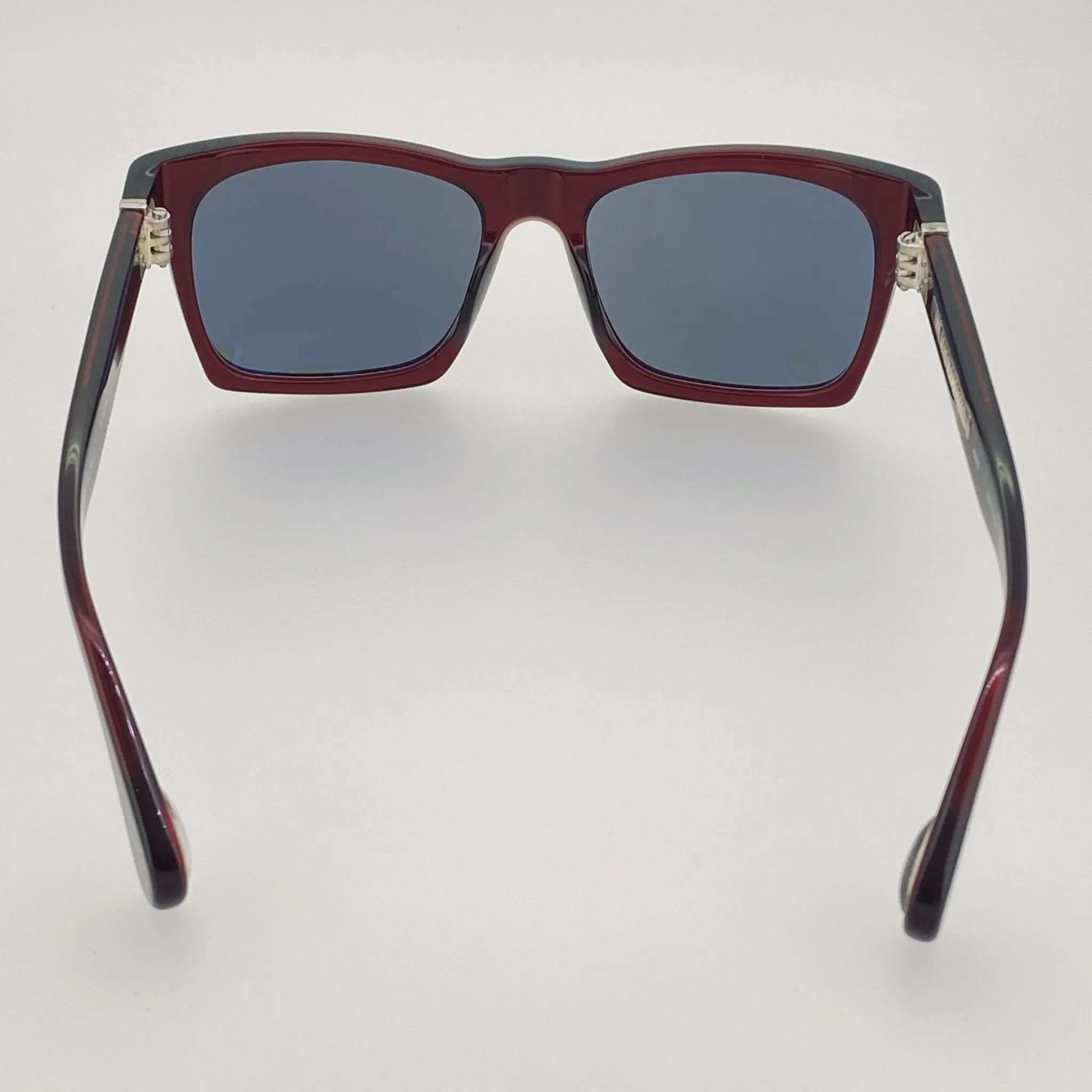 Ann Demeulemeester Sunglasses D-Frame Bordeaux Red and Blue