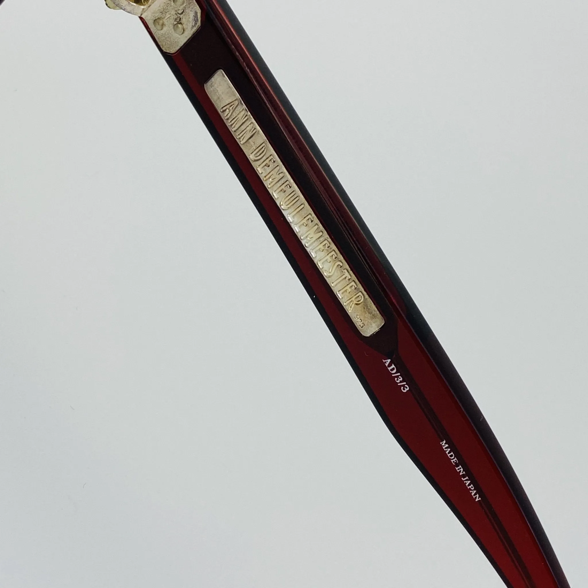 Ann Demeulemeester Sunglasses D-Frame Bordeaux Red and Blue