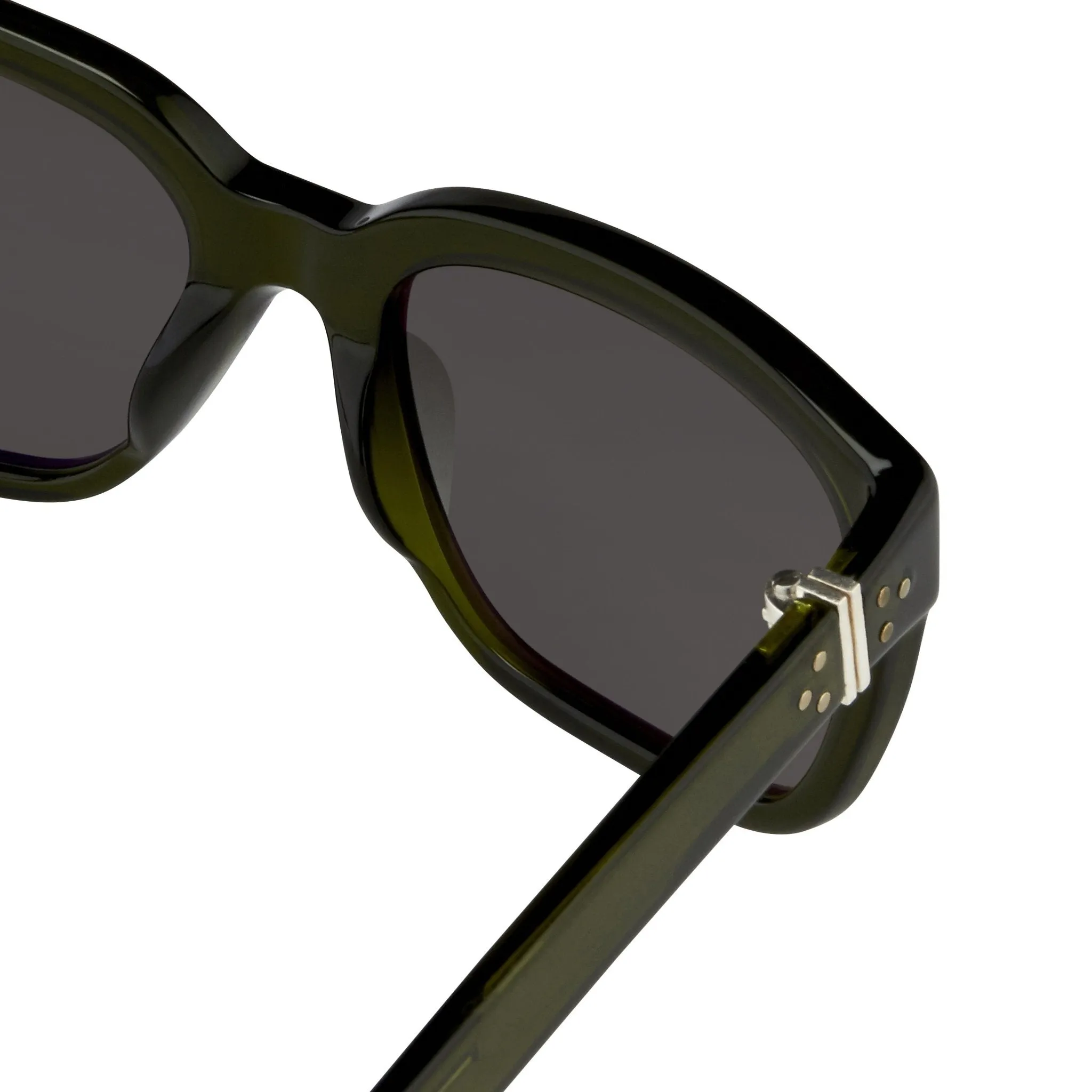 Ann Demeulemeester Sunglasses D-Frame Green