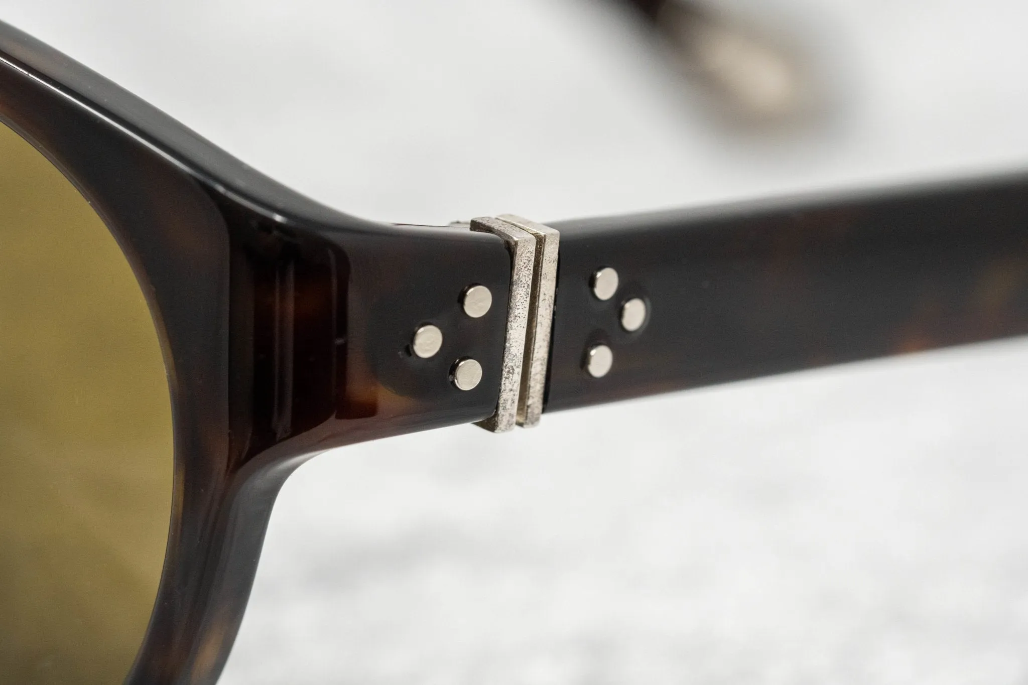 Ann Demeulemeester Sunglasses Flat Top Amber Tortoise Shell and Brown AD10C4SUN