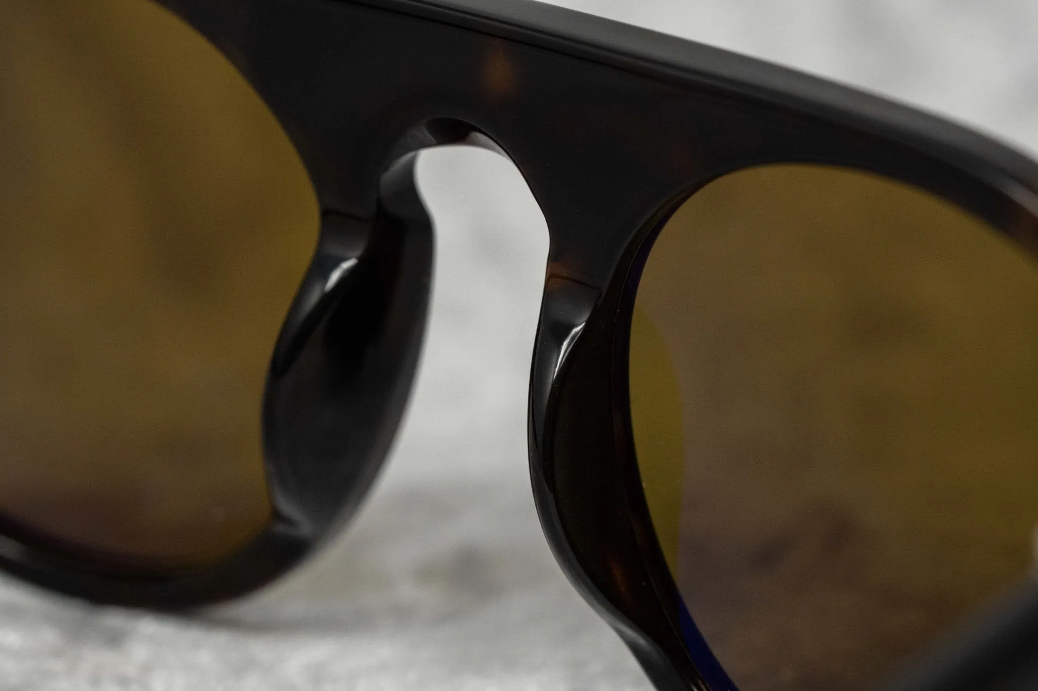 Ann Demeulemeester Sunglasses Flat Top Amber Tortoise Shell and Brown AD10C4SUN