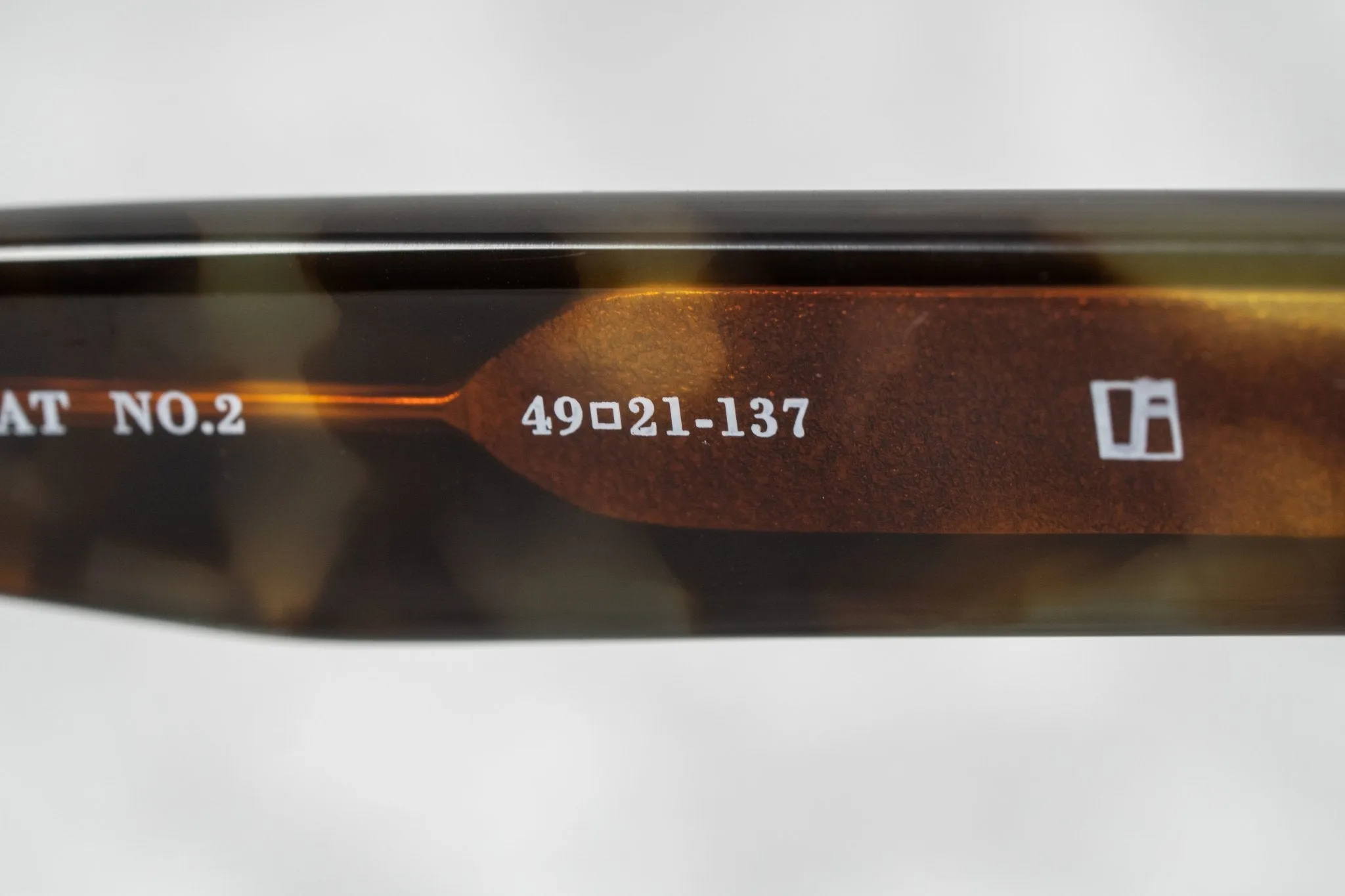 Ann Demeulemeester Sunglasses Flat Top Black and Brown AD10C6SUN
