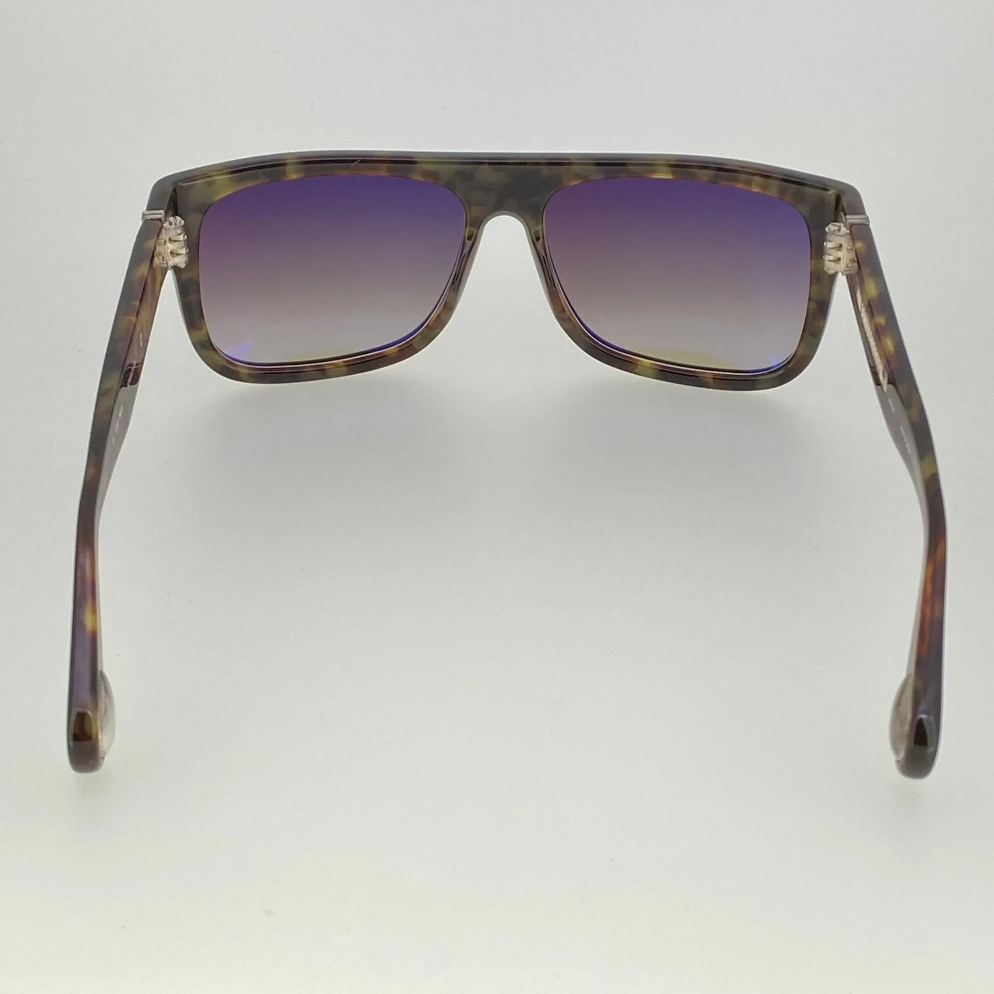 Ann Demeulemeester Sunglasses Flat Top Black and Brown