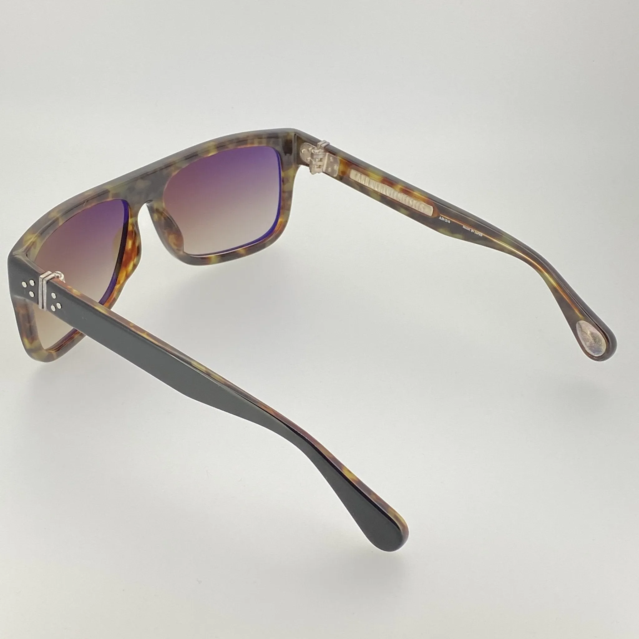 Ann Demeulemeester Sunglasses Flat Top Black and Brown