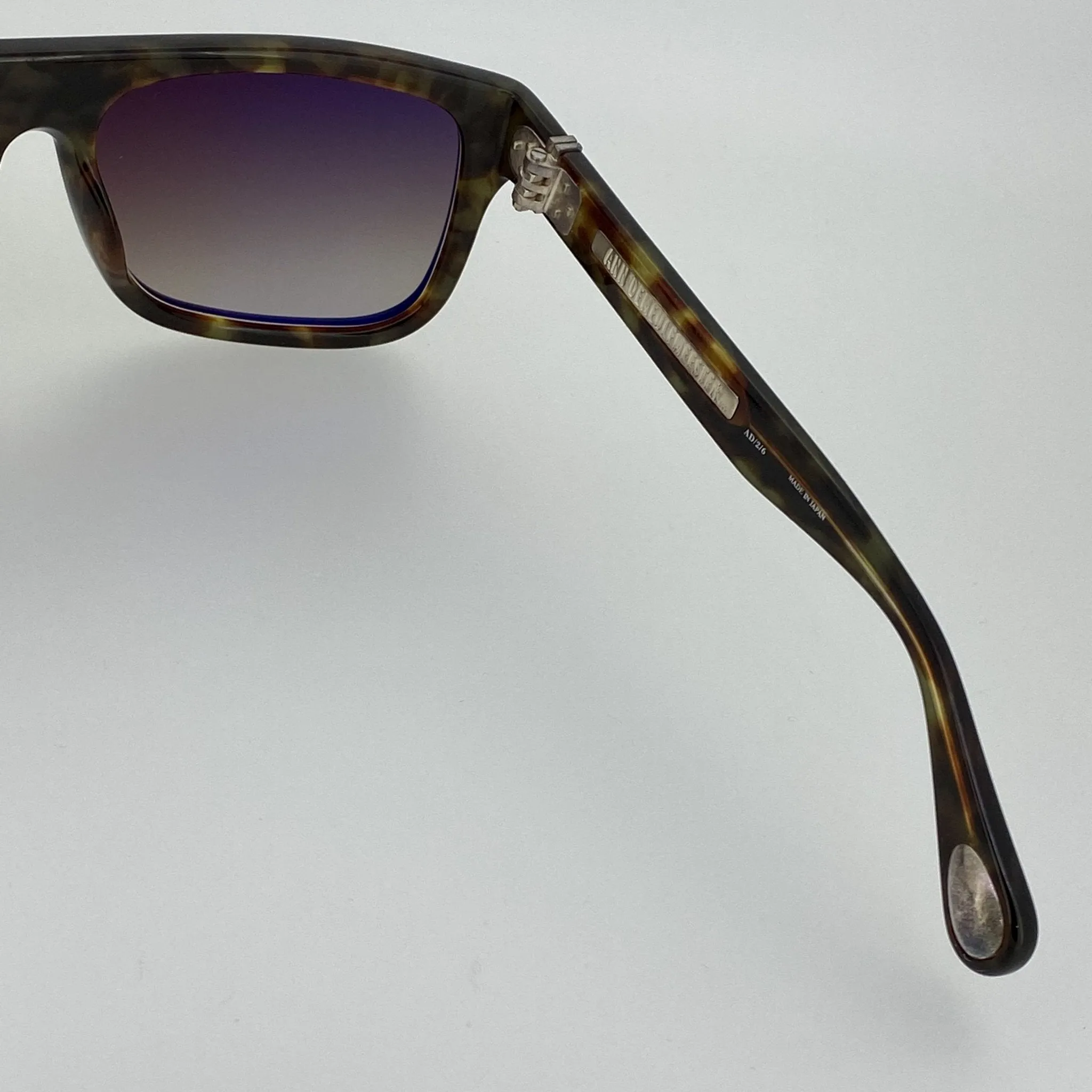 Ann Demeulemeester Sunglasses Flat Top Black and Brown