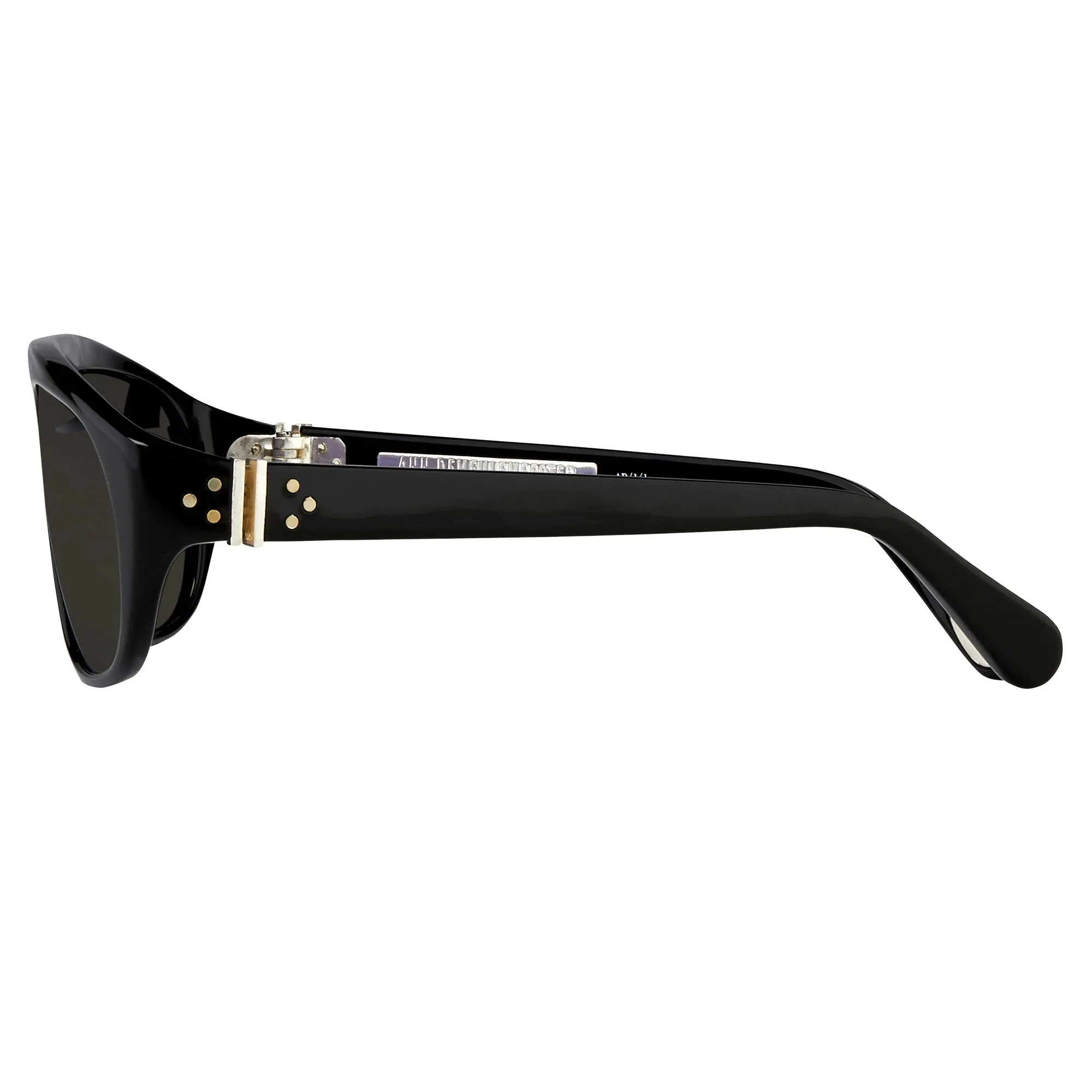 Ann Demeulemeester Sunglasses Flat Top Black and Grey