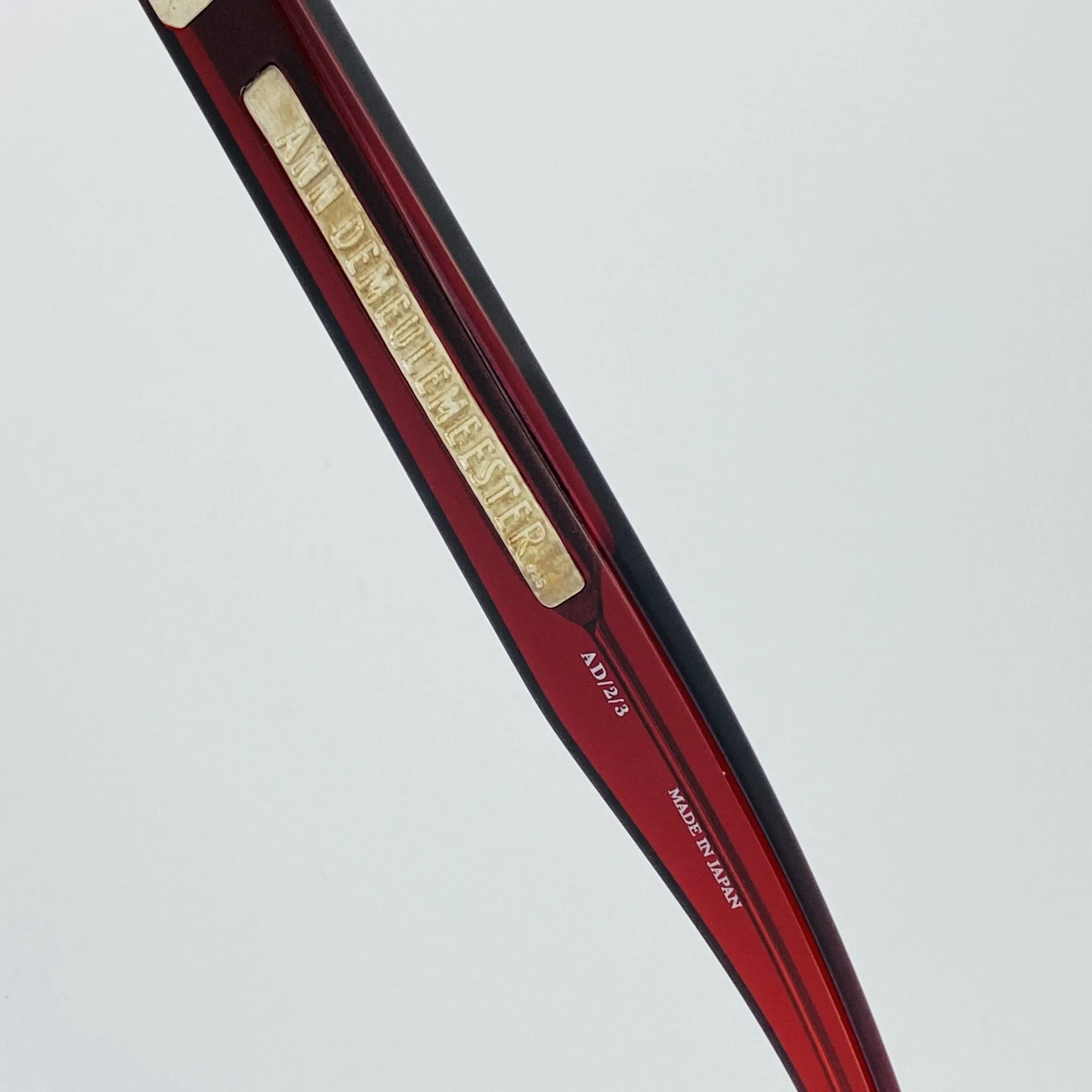 Ann Demeulemeester Sunglasses Flat Top Bordeaux Red and Blue