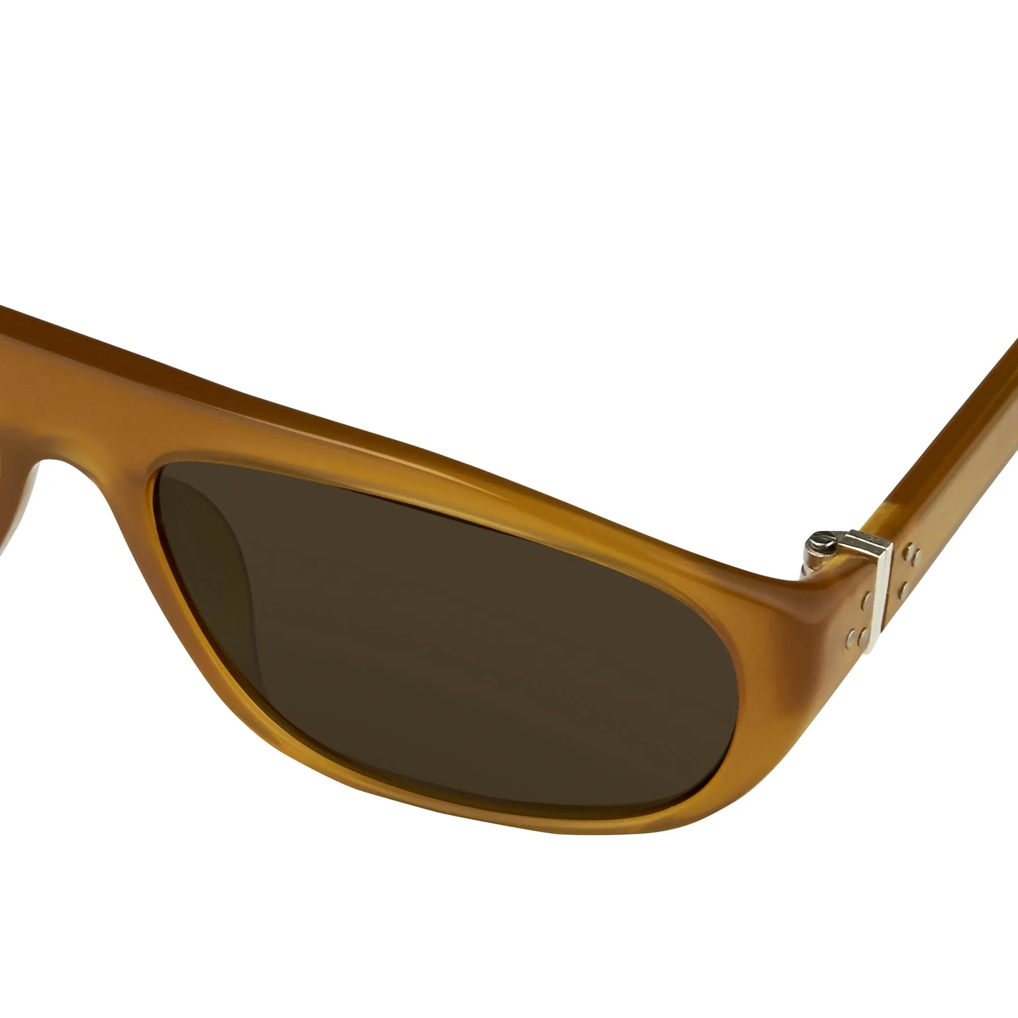 Ann Demeulemeester Sunglasses Flat Top Orange and Green