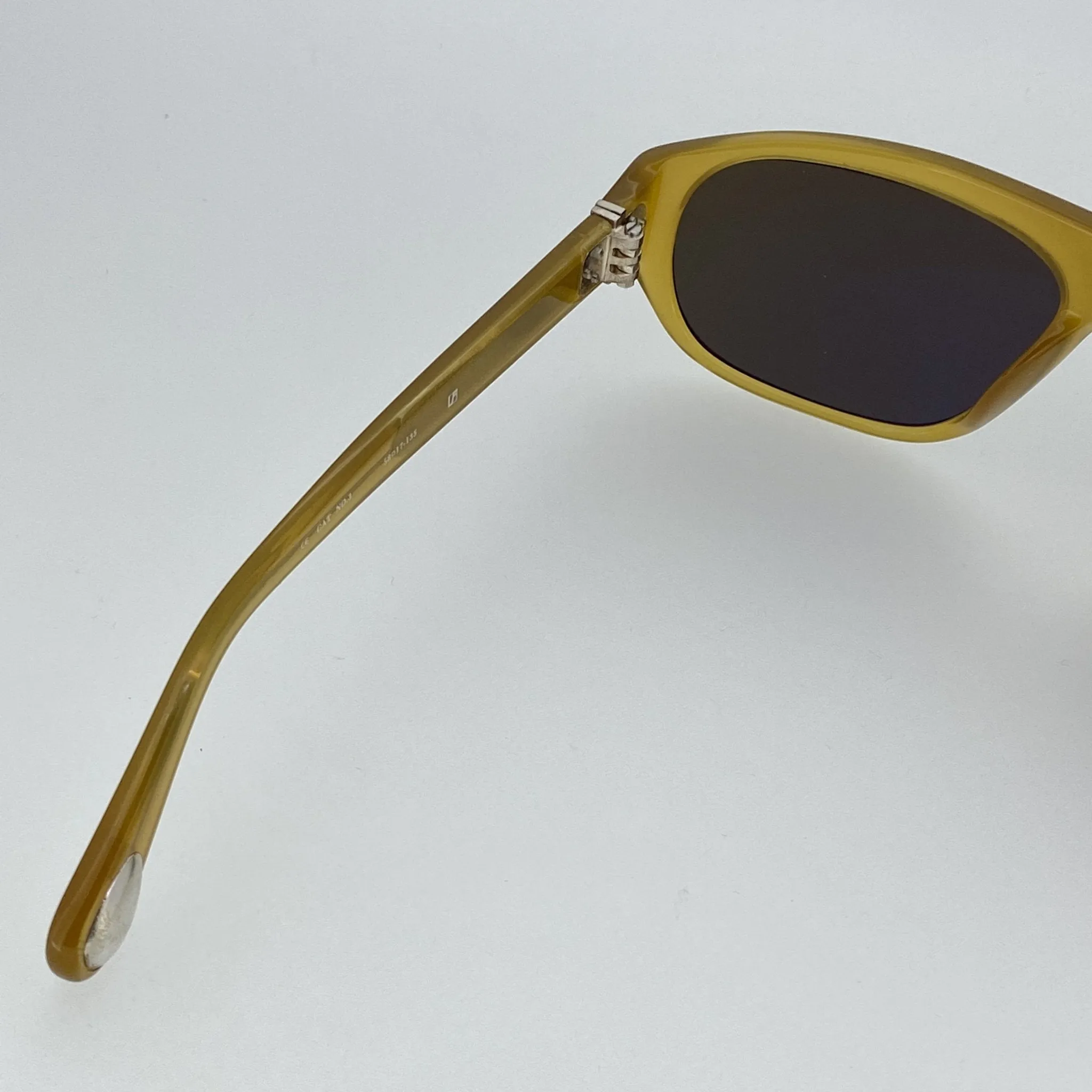 Ann Demeulemeester Sunglasses Flat Top Orange and Green