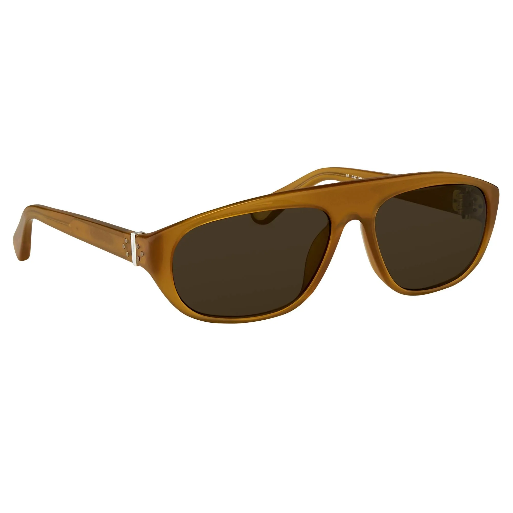 Ann Demeulemeester Sunglasses Flat Top Orange and Green