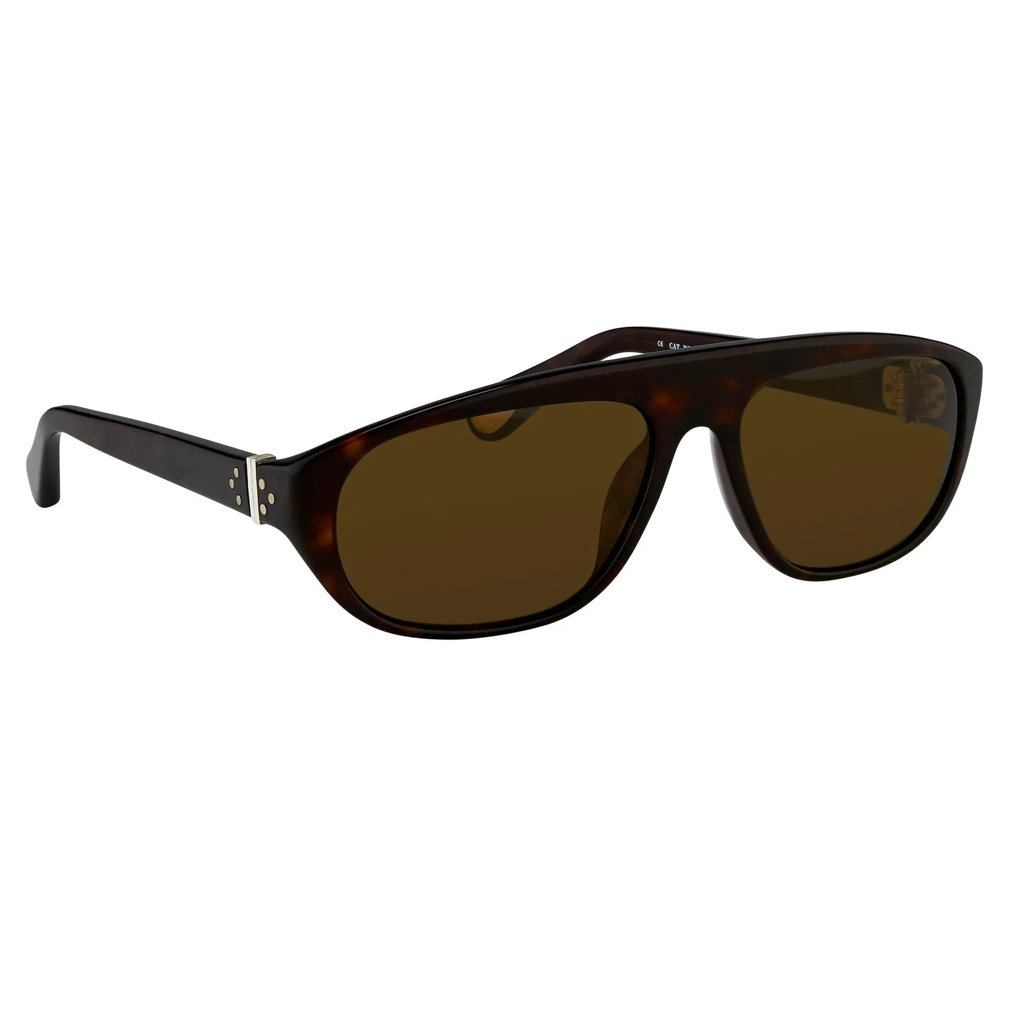 Ann Demeulemeester Sunglasses Flat Top Tortoise Shell and Brown