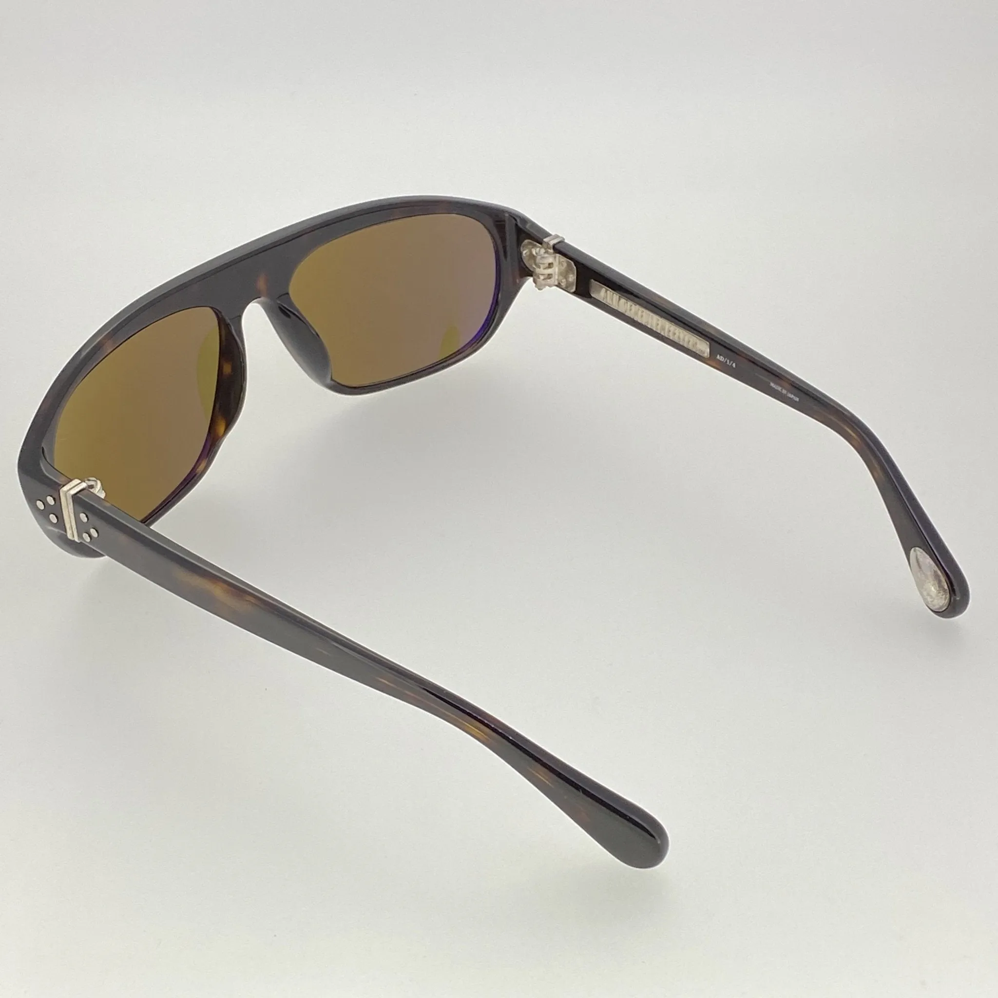 Ann Demeulemeester Sunglasses Flat Top Tortoise Shell and Brown