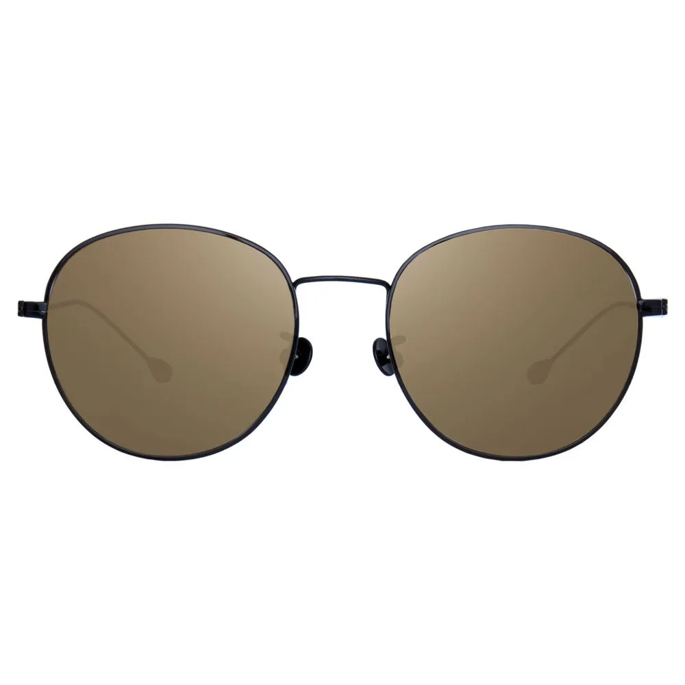 Ann Demeulemeester Sunglasses Oval Black and Brown
