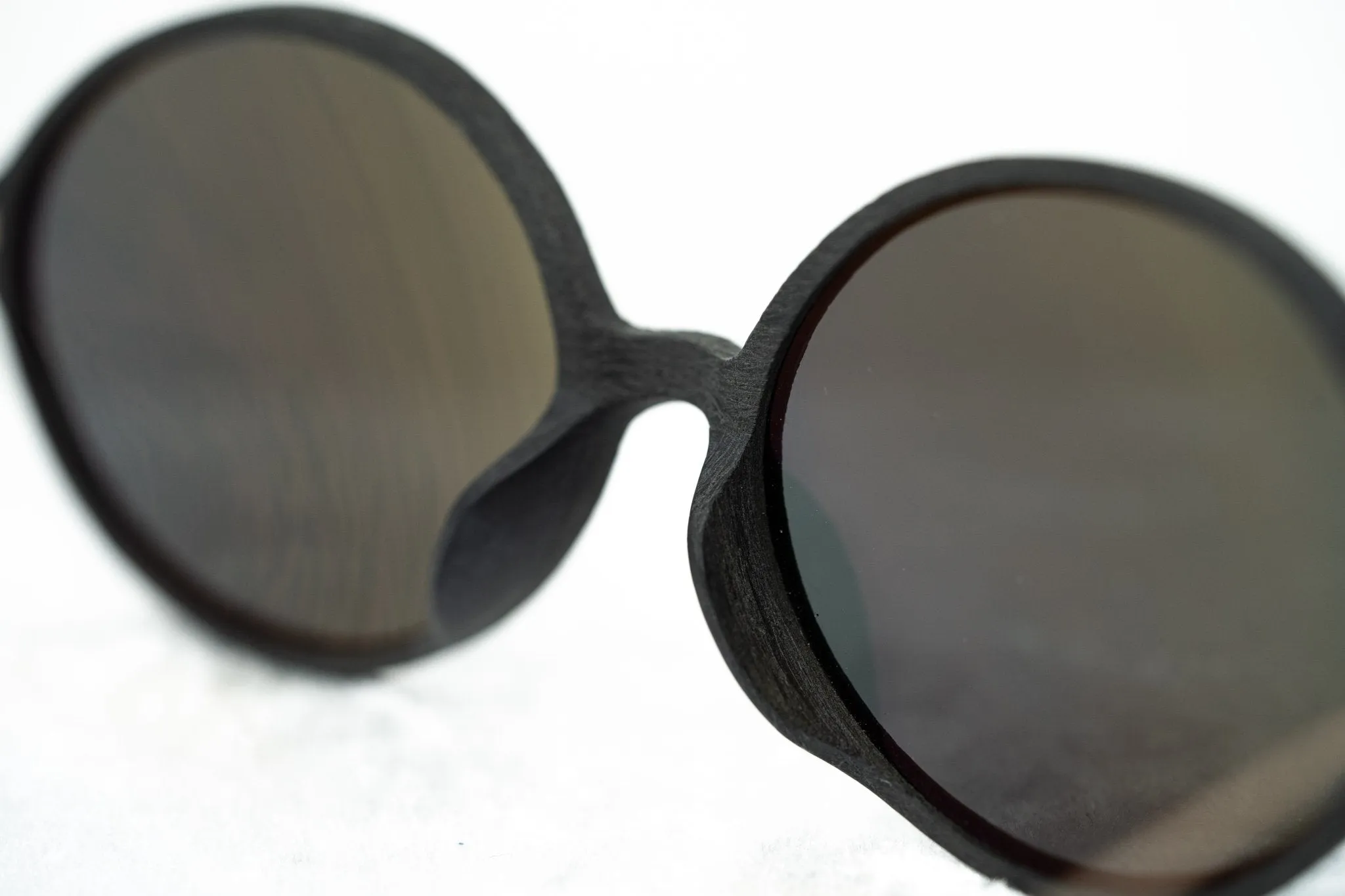 Ann Demeulemeester Sunglasses Oval Black and Grey Mirror AD64C2SUN