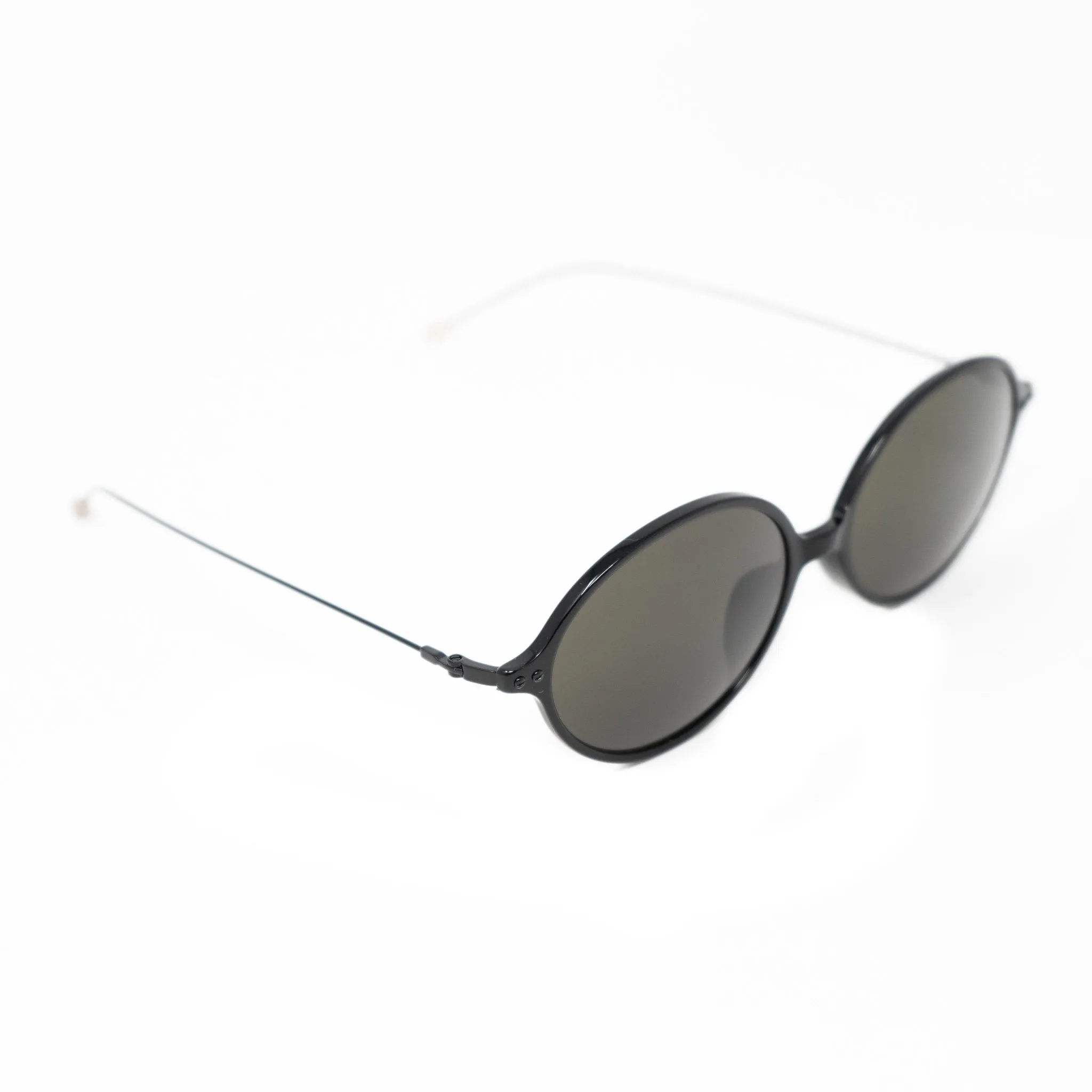 Ann Demeulemeester Sunglasses Oval Silver Black and Grey