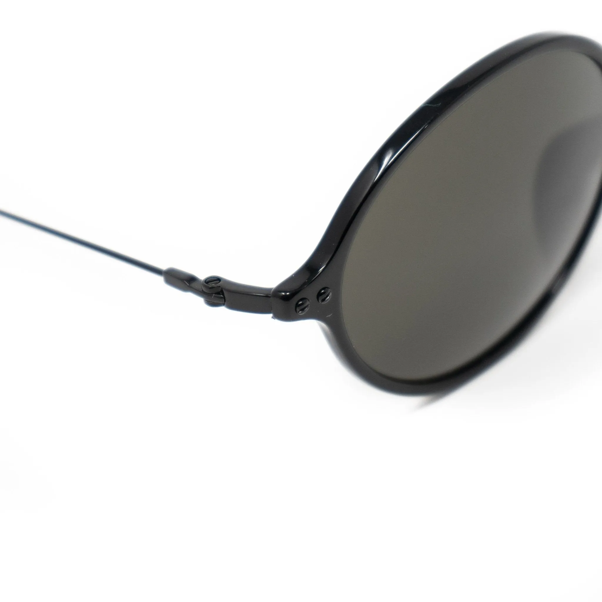 Ann Demeulemeester Sunglasses Oval Silver Black and Grey