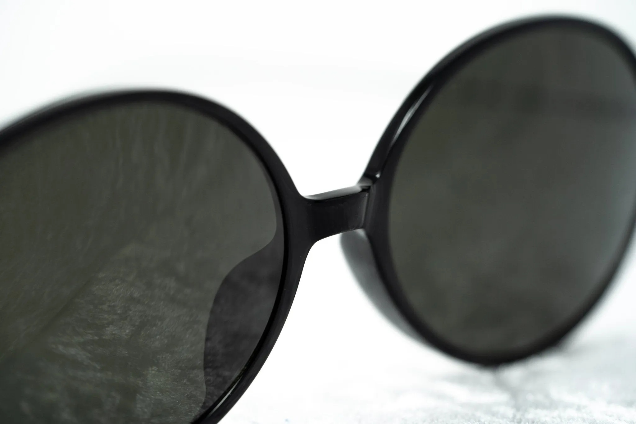 Ann Demeulemeester Sunglasses Oval Silver Black and Grey