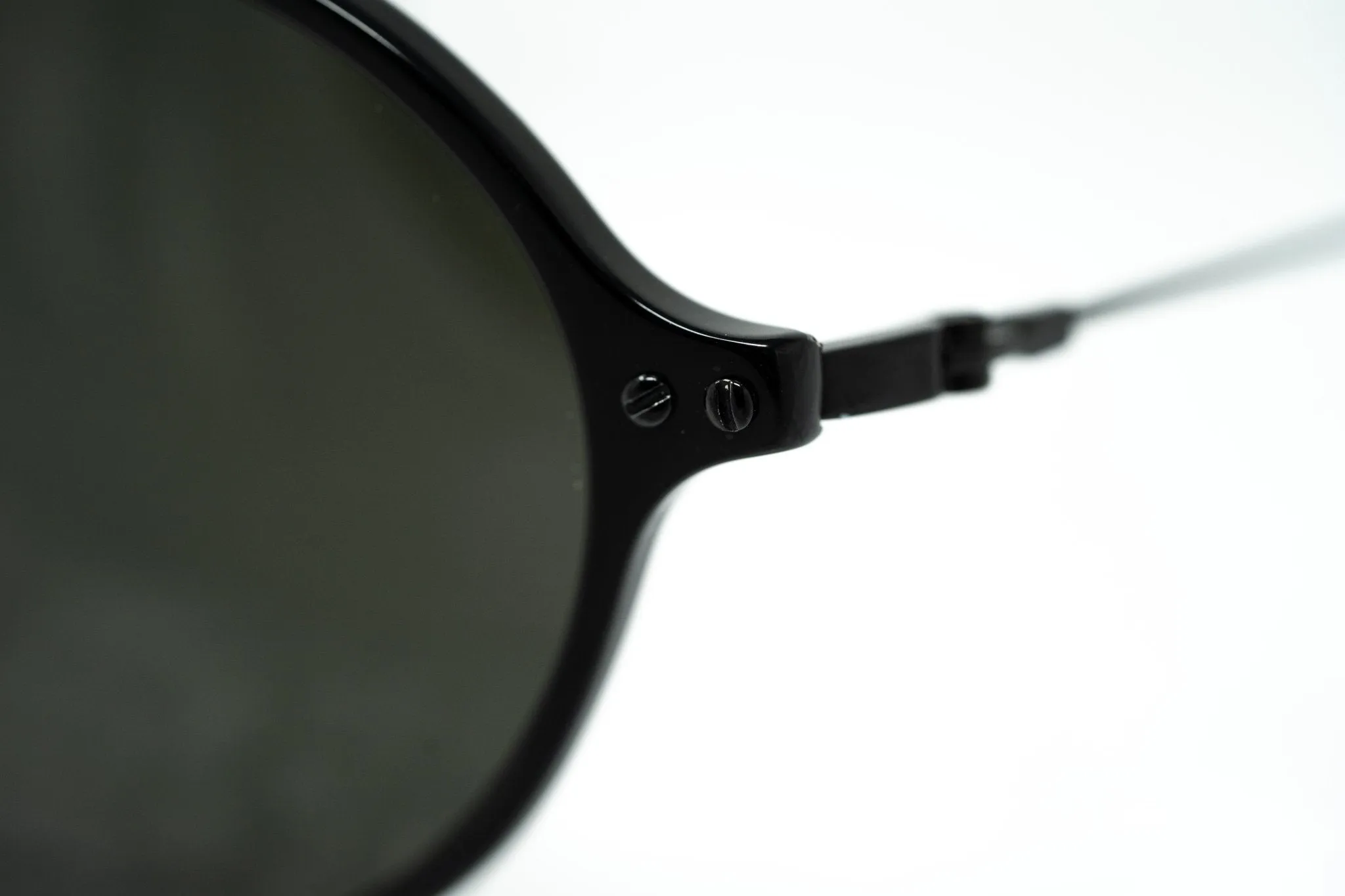Ann Demeulemeester Sunglasses Oval Silver Black and Grey