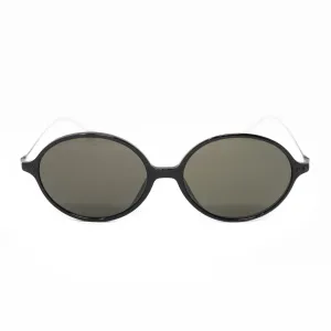 Ann Demeulemeester Sunglasses Oval Silver Black and Grey