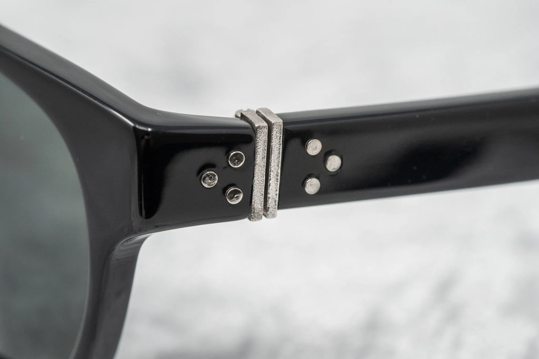 Ann Demeulemeester Sunglasses Rectangular Black and Grey