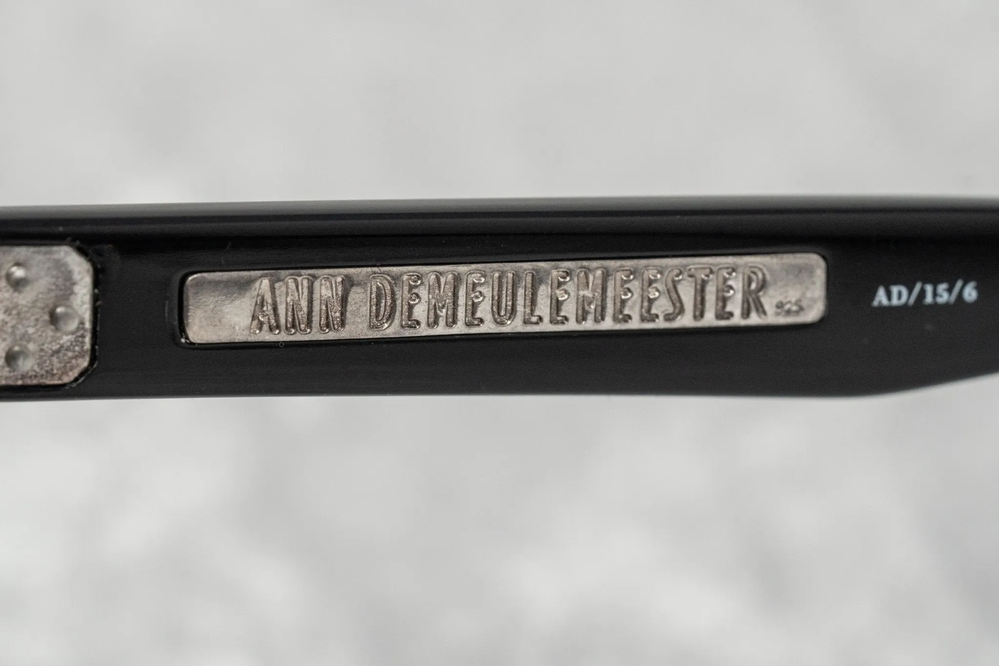 Ann Demeulemeester Sunglasses Rectangular Black and Grey
