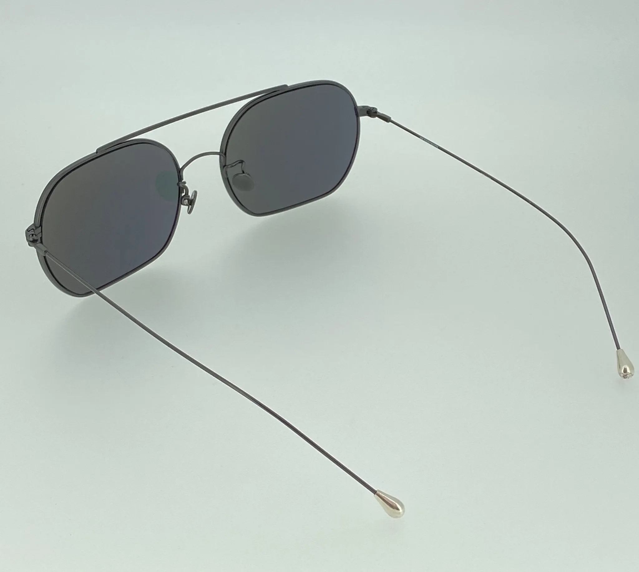 Ann Demeulemeester Sunglasses Round Gun Metal and Grey AD63C2SUN