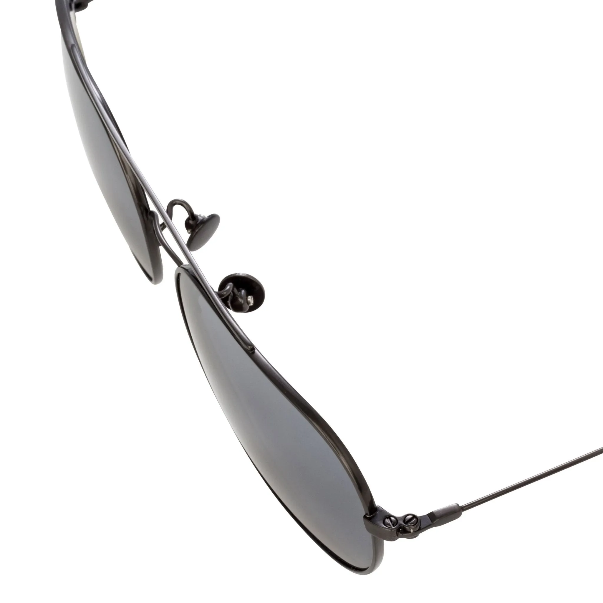 Ann Demeulemeester Sunglasses Round Gun Metal and Grey AD63C2SUN