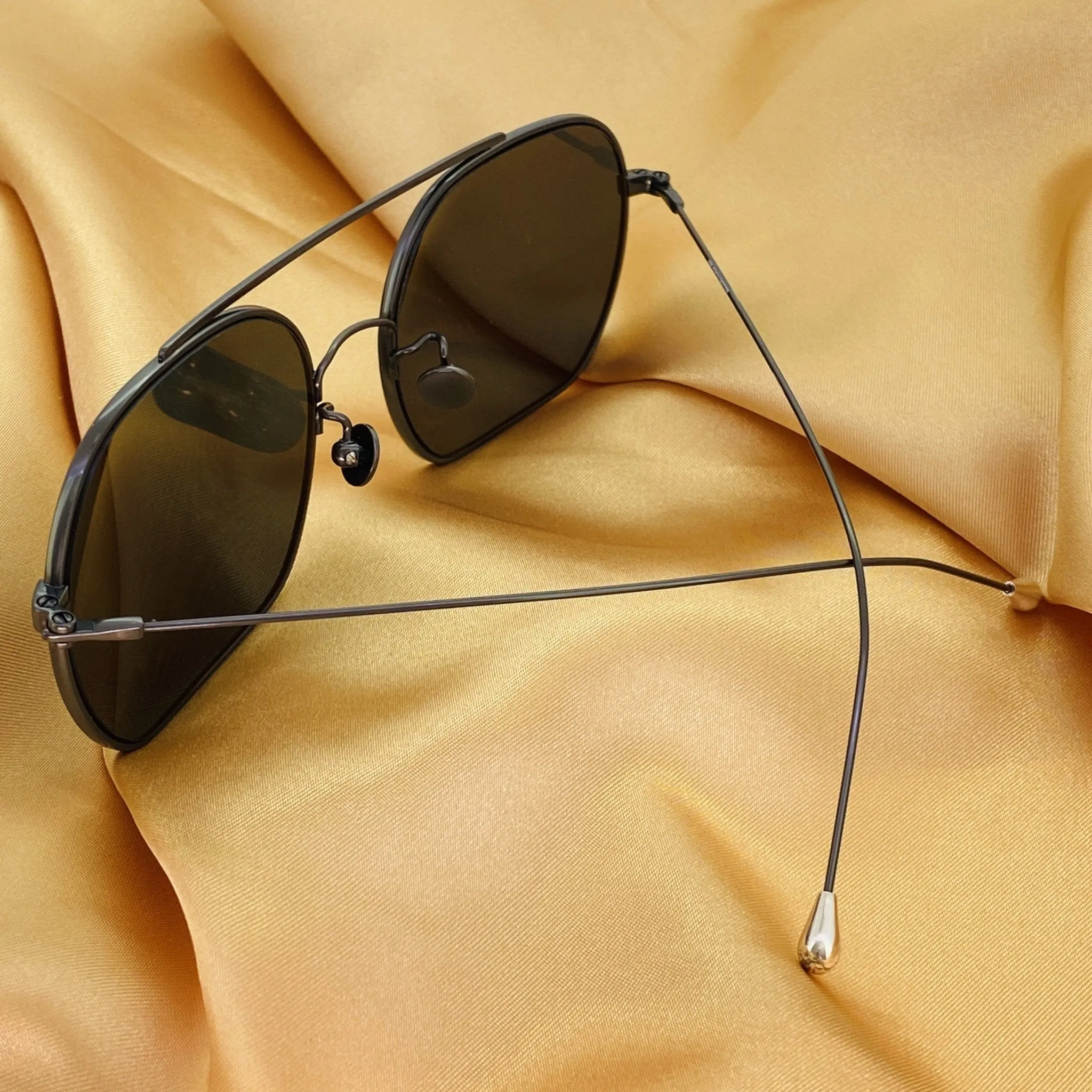 Ann Demeulemeester Sunglasses Round Gun Metal and Grey AD63C2SUN