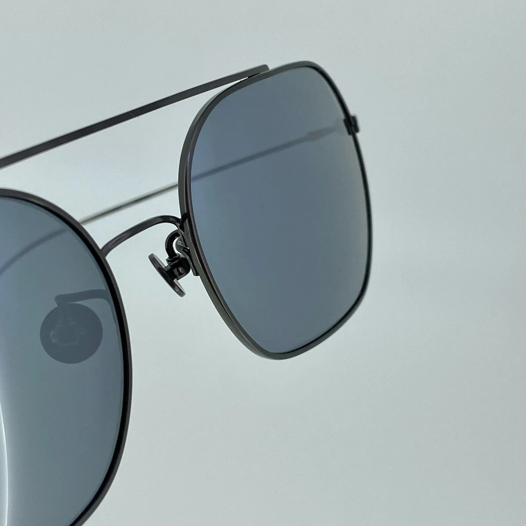 Ann Demeulemeester Sunglasses Round Gun Metal and Grey AD63C2SUN