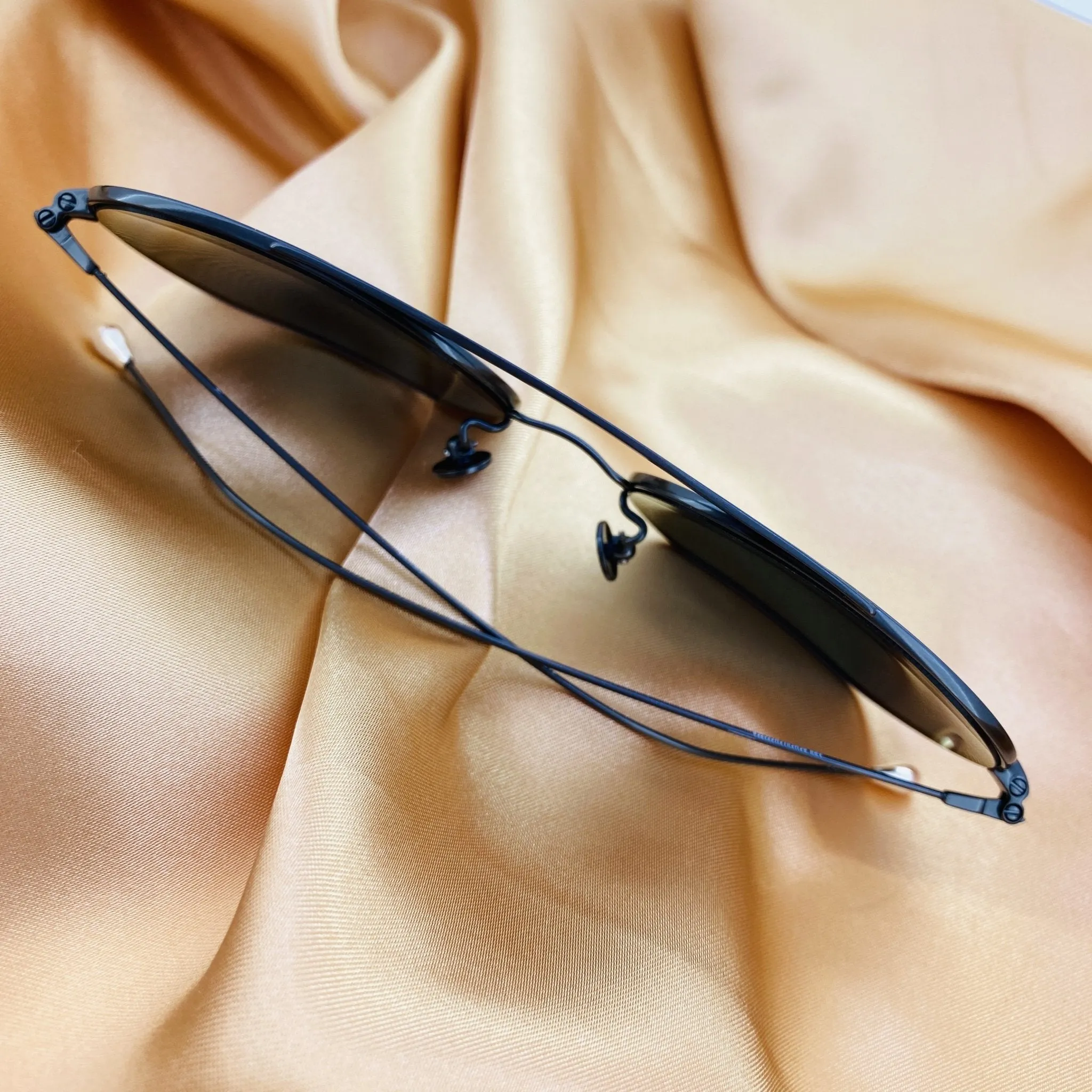 Ann Demeulemeester Sunglasses Round Gun Metal and Grey AD63C2SUN
