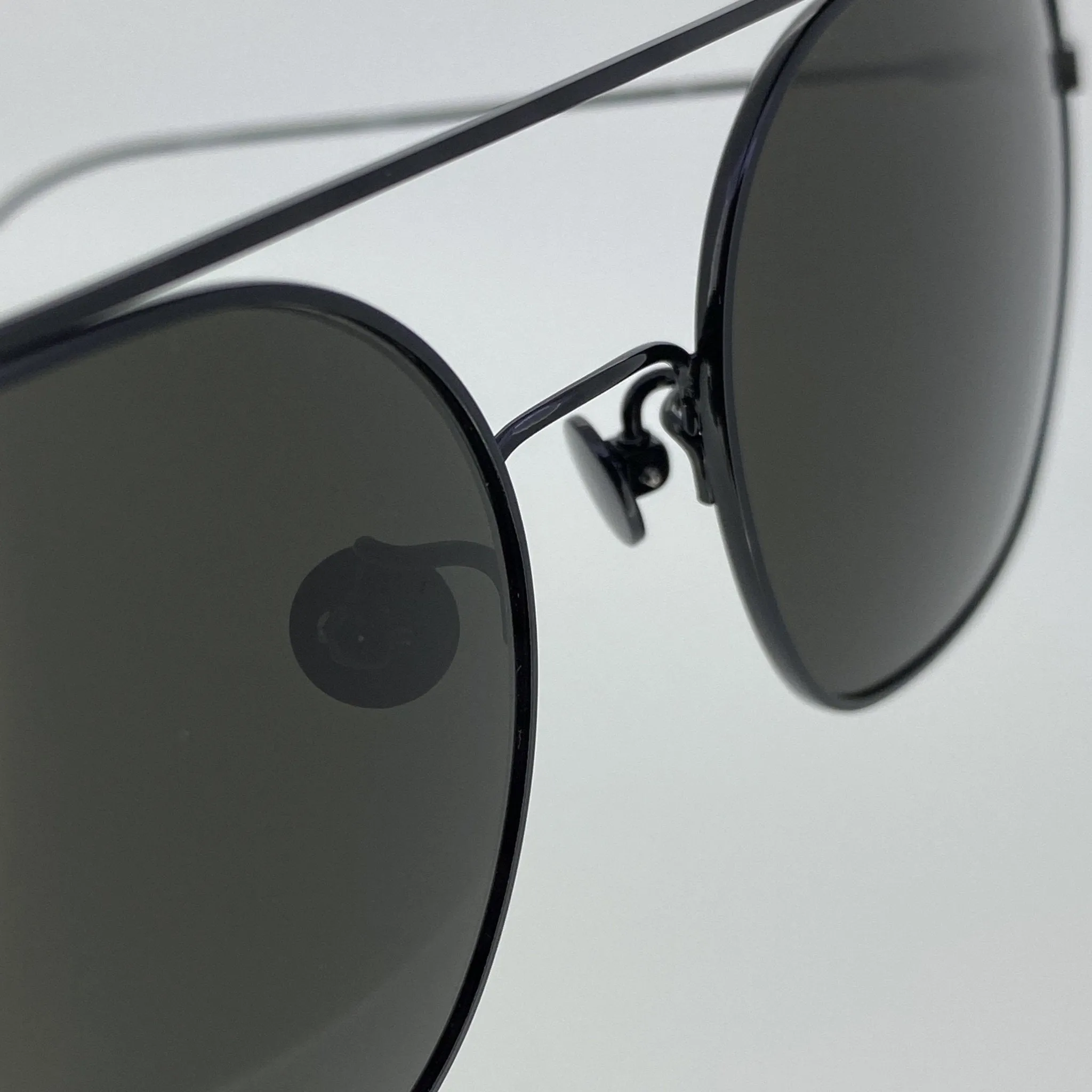 Ann Demeulemeester Sunglasses Shiny Black and Grey