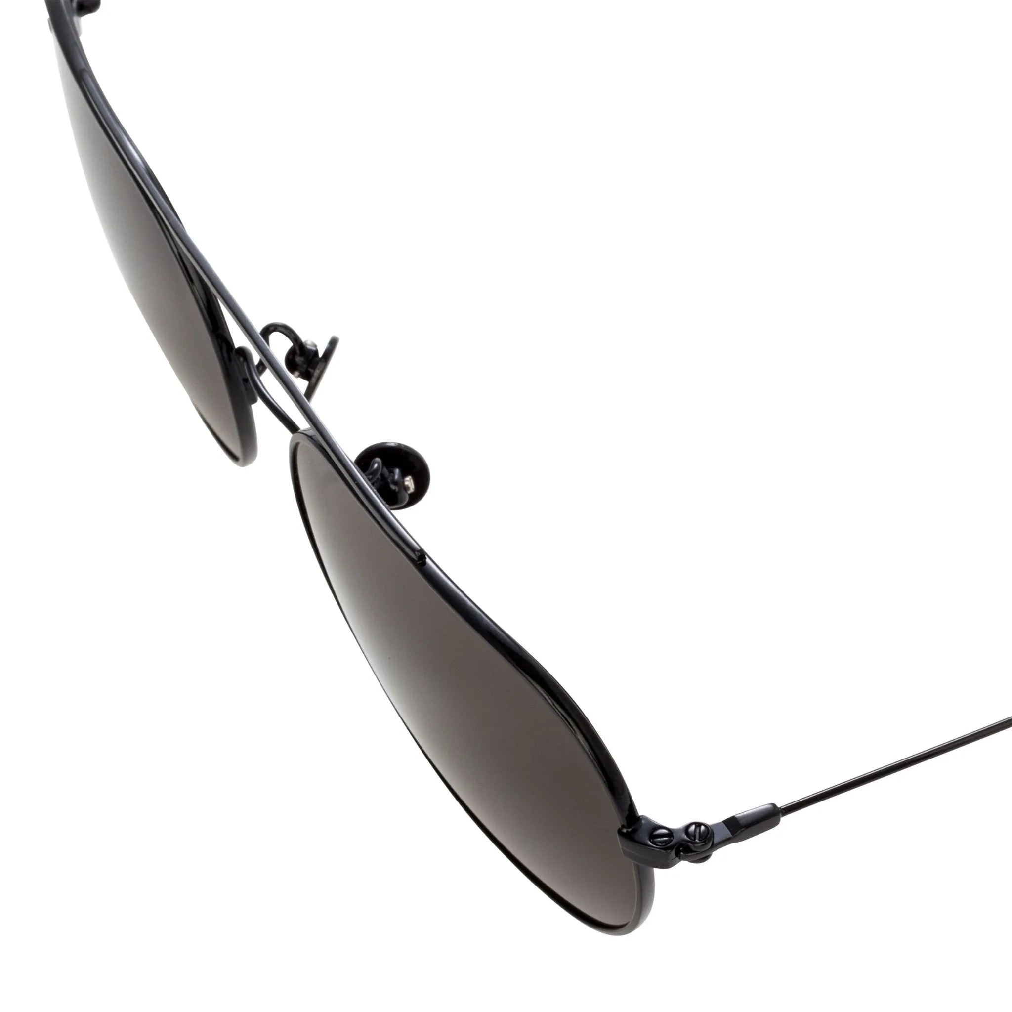 Ann Demeulemeester Sunglasses Shiny Black and Grey