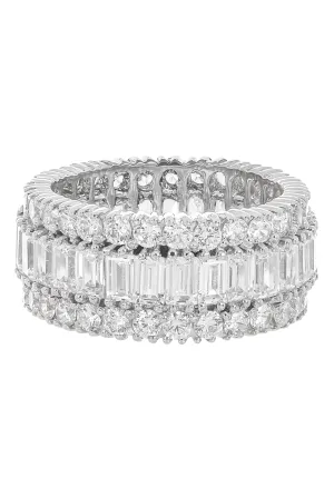 Baguette Stacked Eternity Band