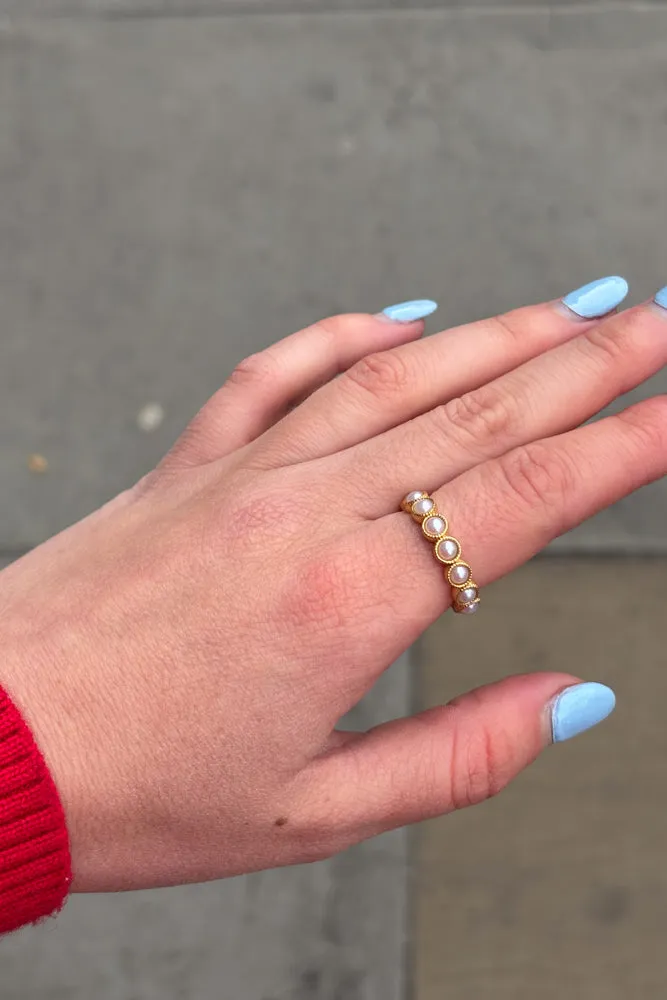 Bazou Minimalist Pearl Ring