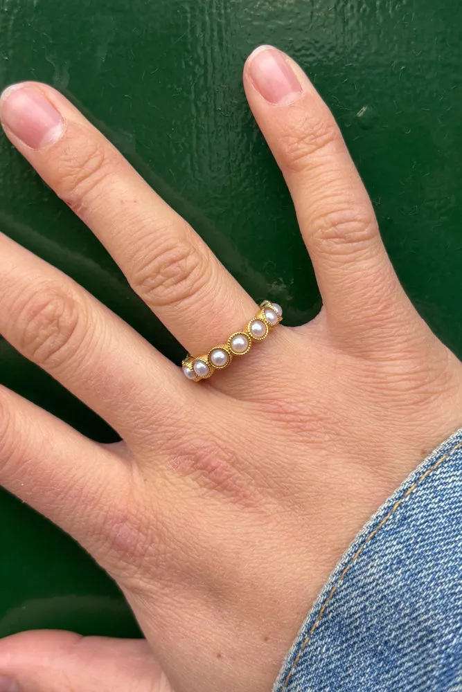Bazou Minimalist Pearl Ring