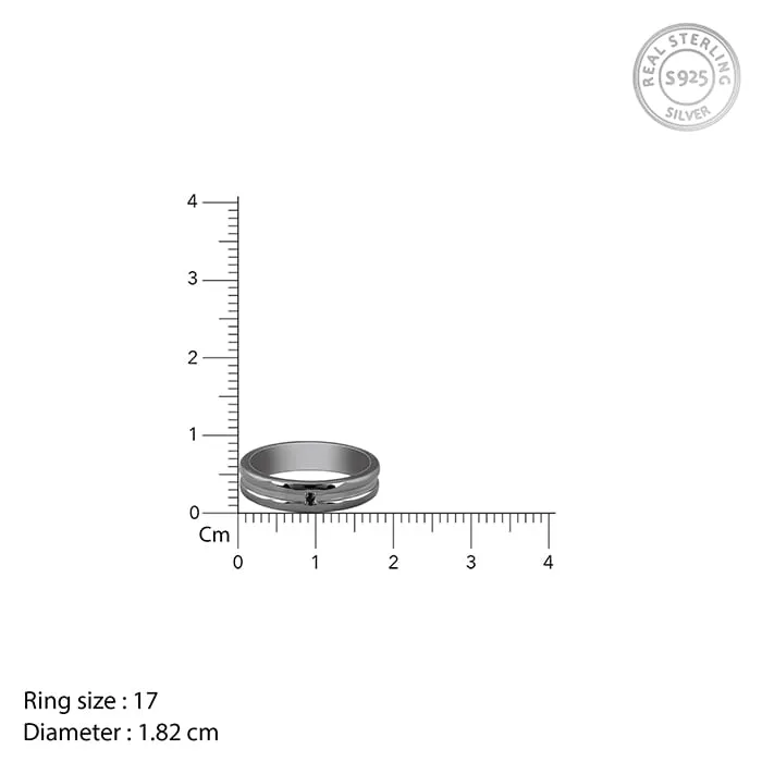 Black Rhodium Wild Wind Ring For Him Giva