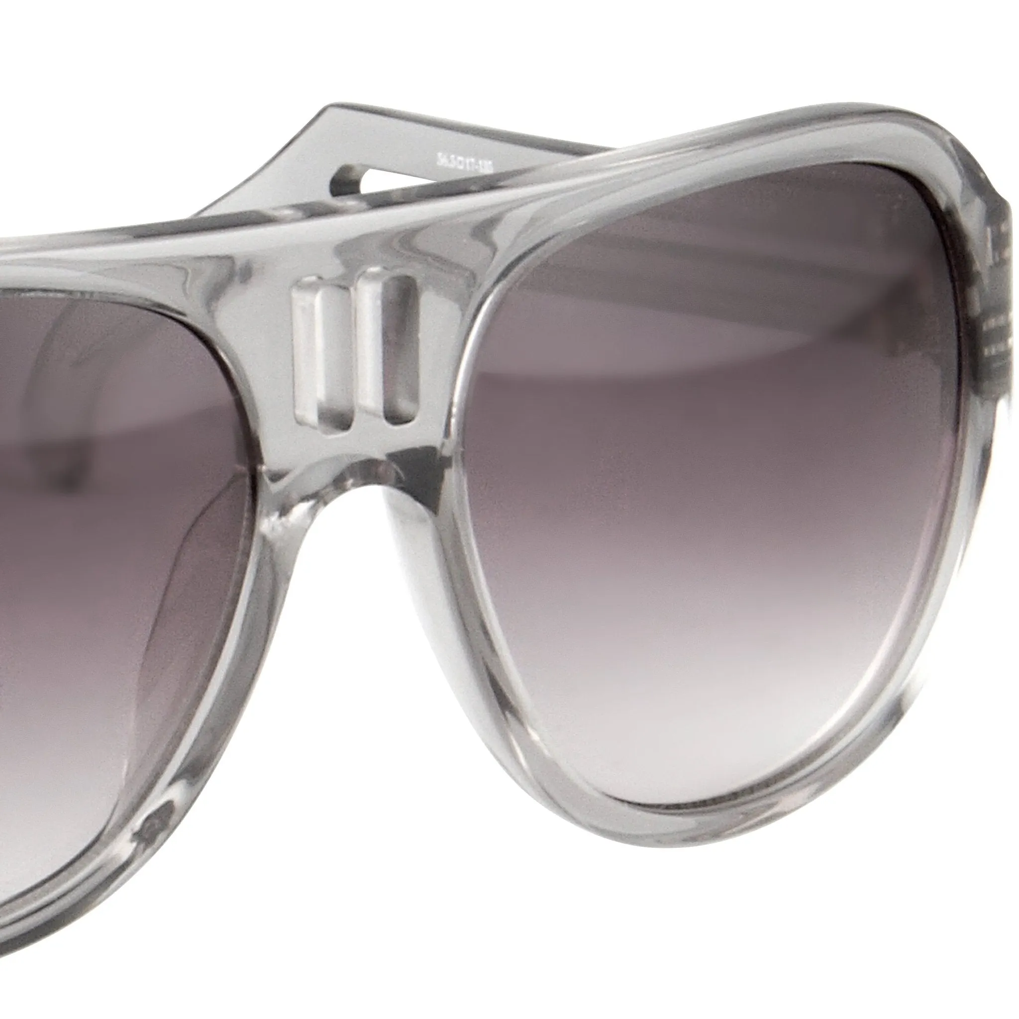 Boris Bidjan Saberi Sunglasses Translucent Smoke and Purple