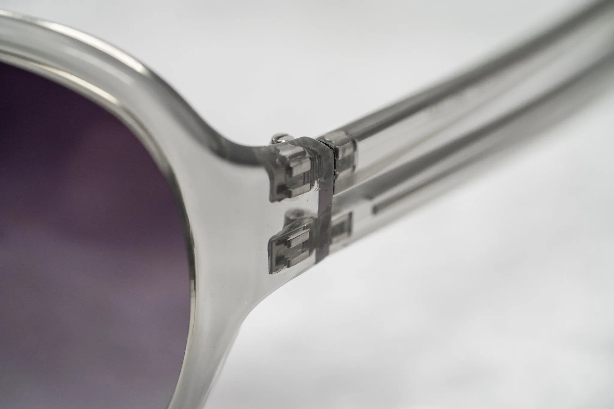 Boris Bidjan Saberi Sunglasses Translucent Smoke and Purple