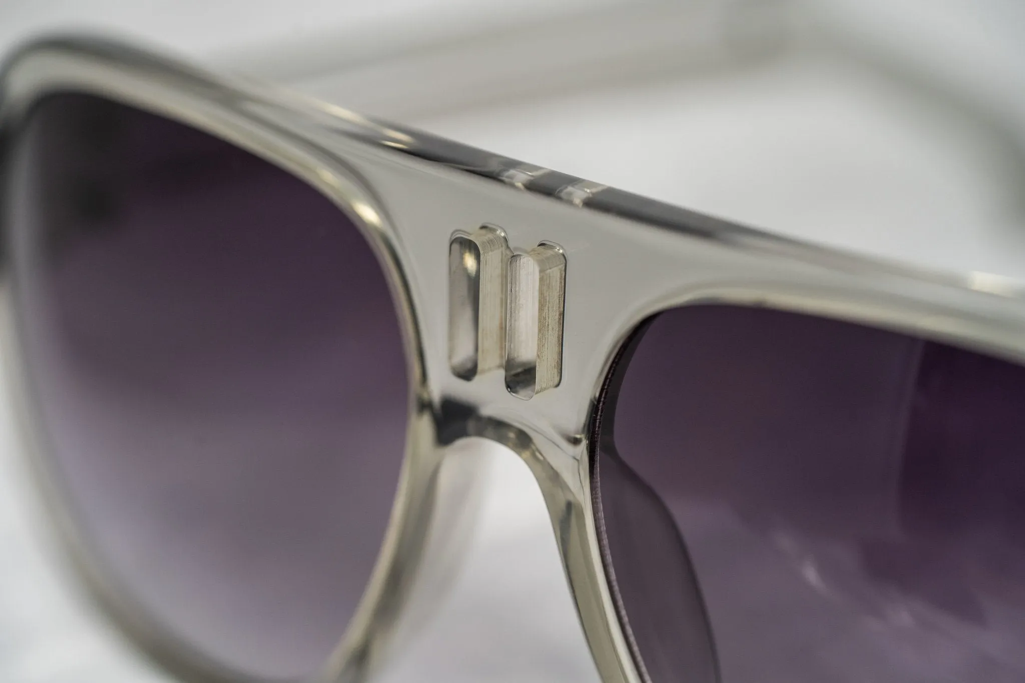 Boris Bidjan Saberi Sunglasses Translucent Smoke and Purple
