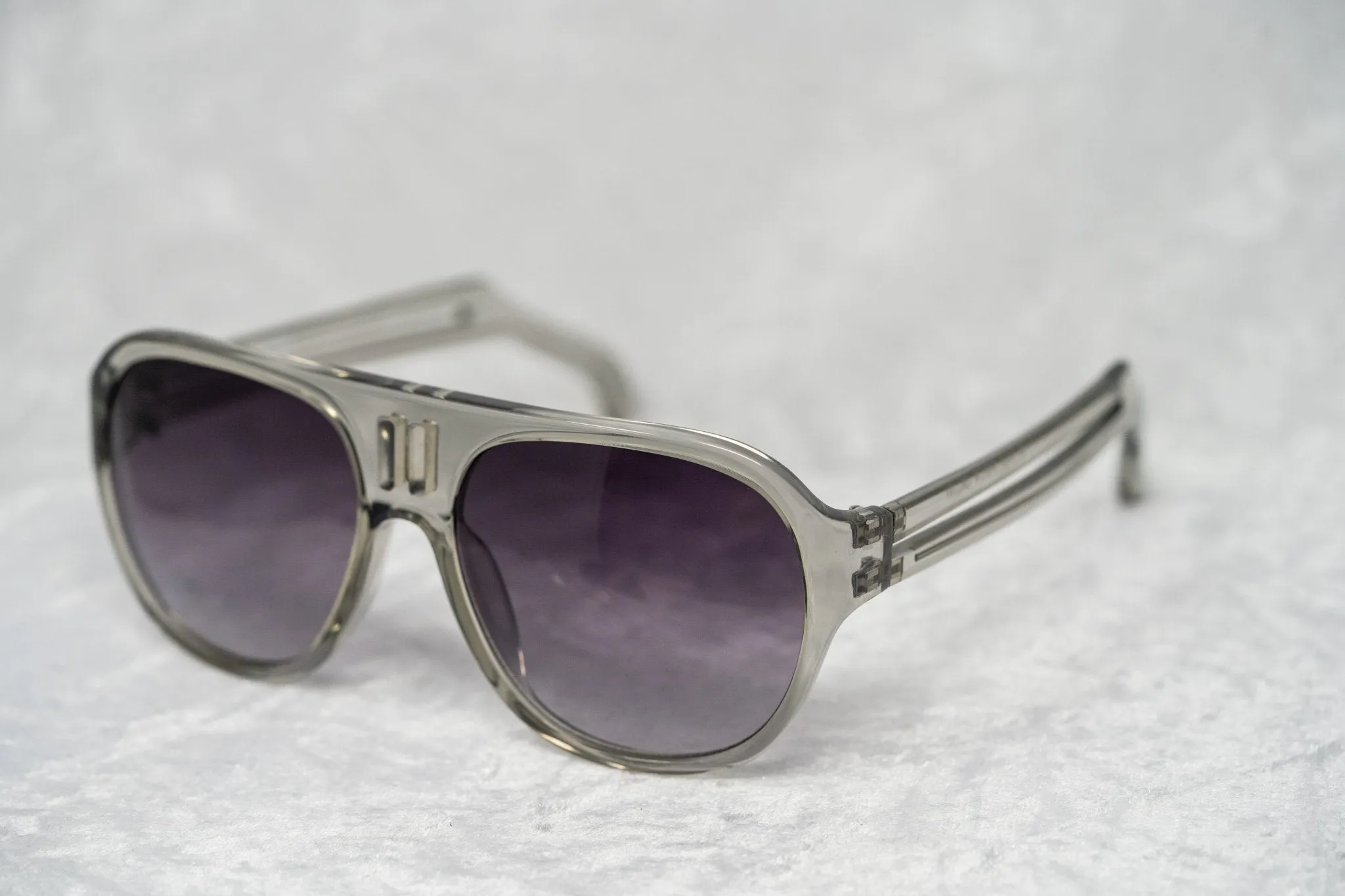 Boris Bidjan Saberi Sunglasses Translucent Smoke and Purple