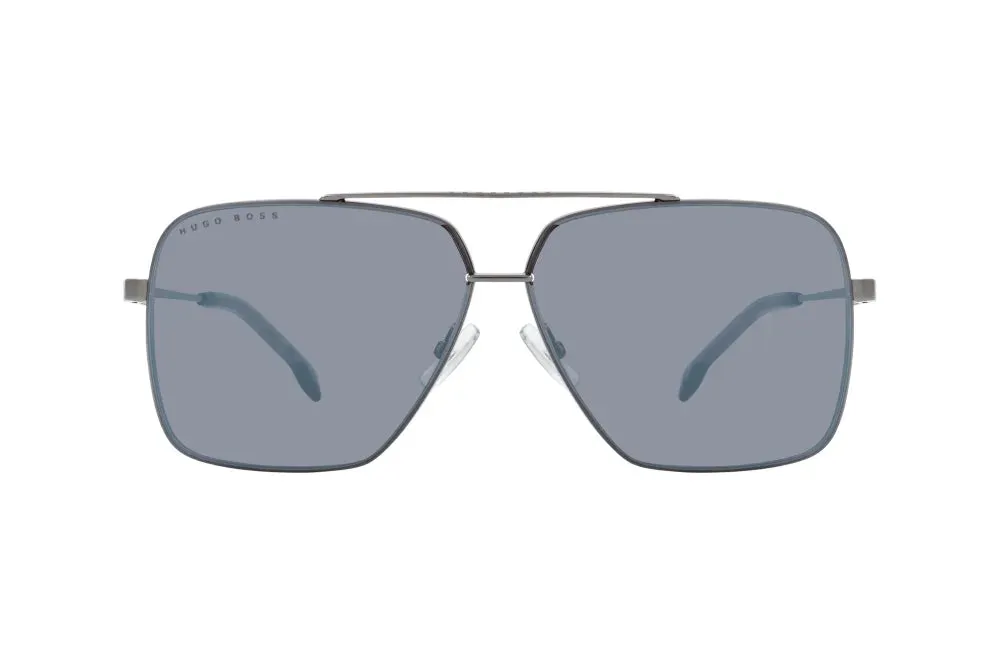 Boss by BOSS Men's Sunglasses Square Browline Grey 1325/S KJ1 T4 62