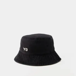 Bucket Hat - Y-3 - Cotton - Black